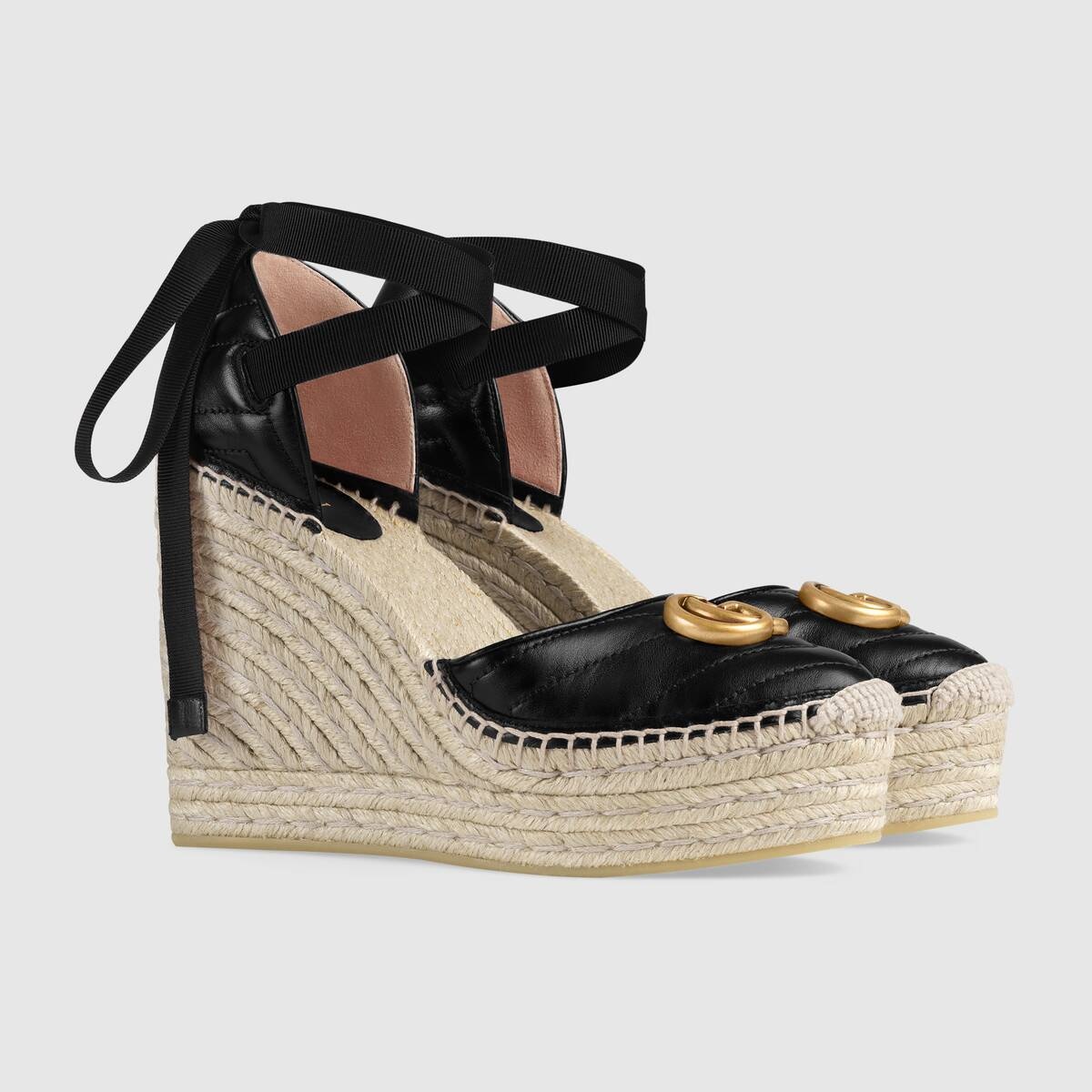 Leather platform espadrille - 2