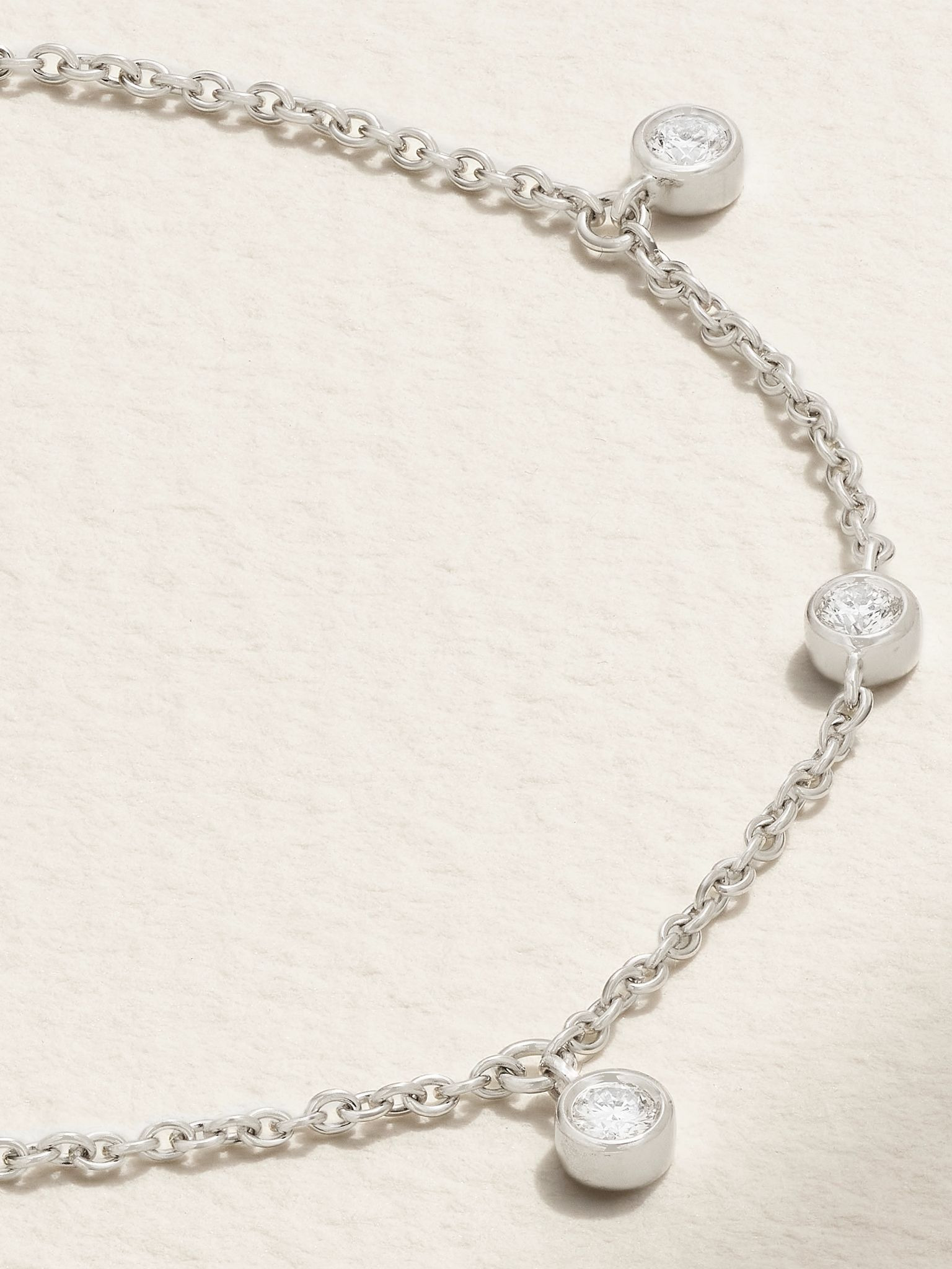 My First De Beers Clea 18-karat white gold diamond bracelet Gold - 4