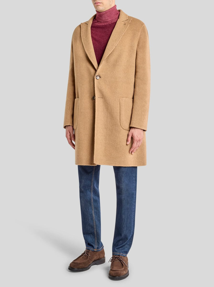 REVERSIBLE WOOL-BLEND COAT - 4