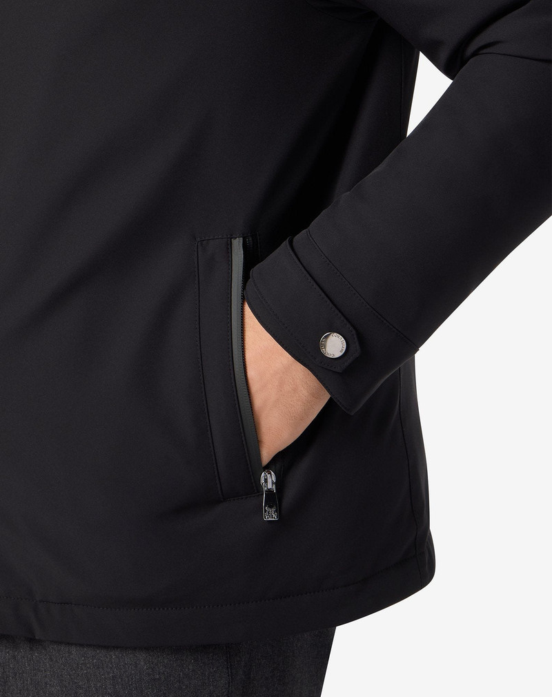 Black stretch technical fabric jacket 5
