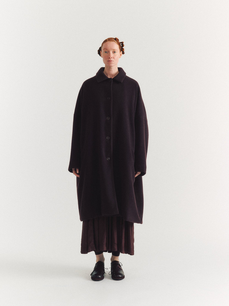 CASEY/CASEY BIG BLOBBY COAT - KASPER - PRUNE outlook