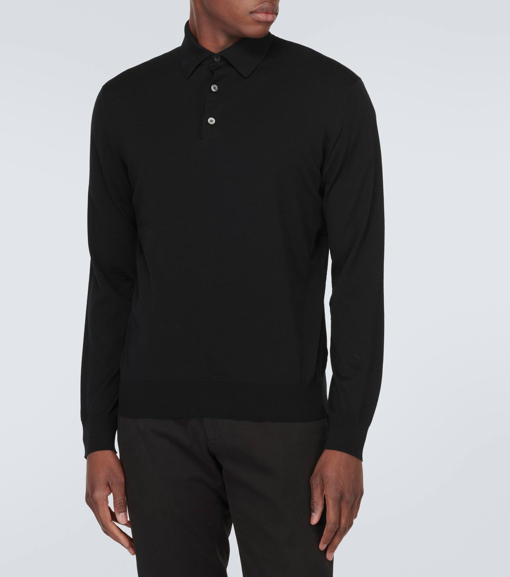 Wool polo sweater - 3