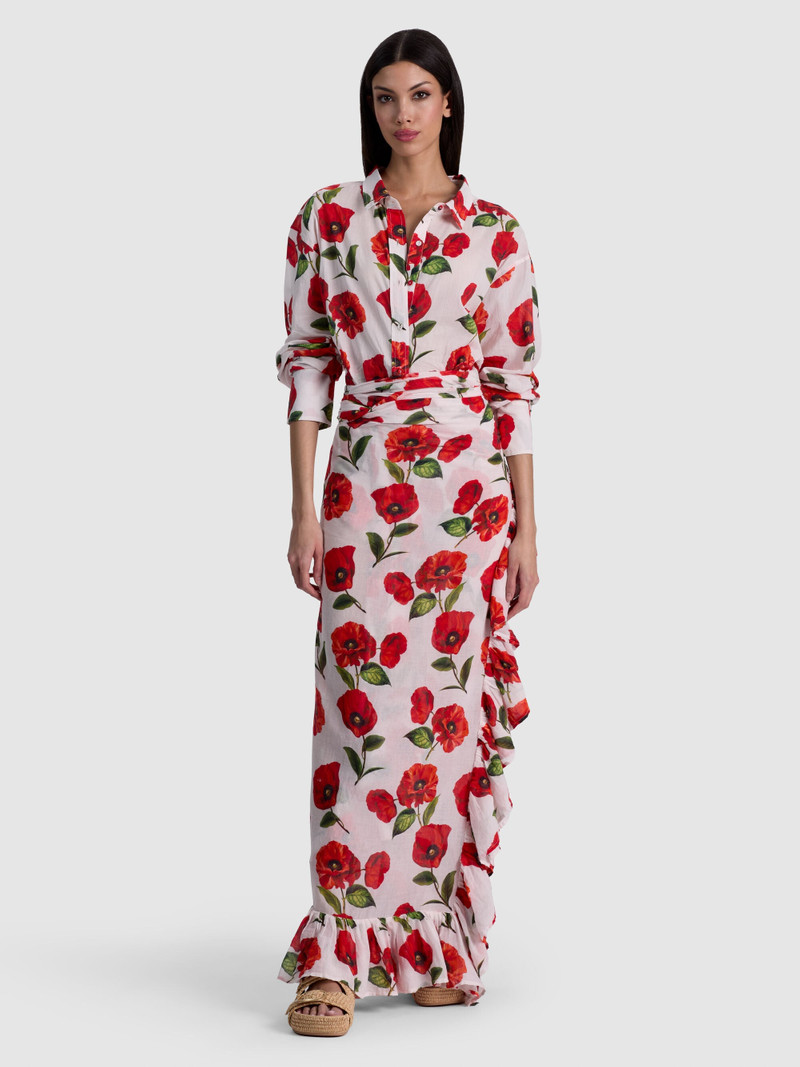 A+O X CONIGLIO PALM BEACH PAREO - SUMMER POPPY 1