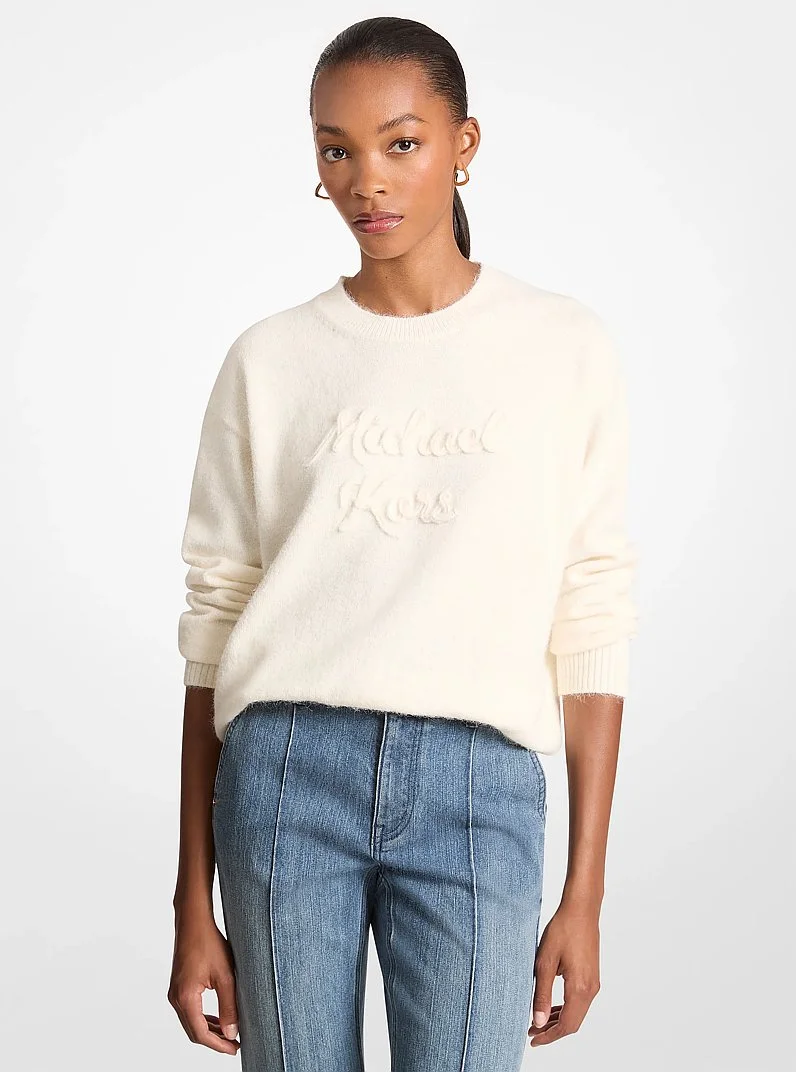 Logo Appliqué Knit Sweater - 1