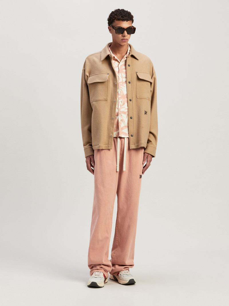Palm Angels Monogram Pockets Overshirt outlook