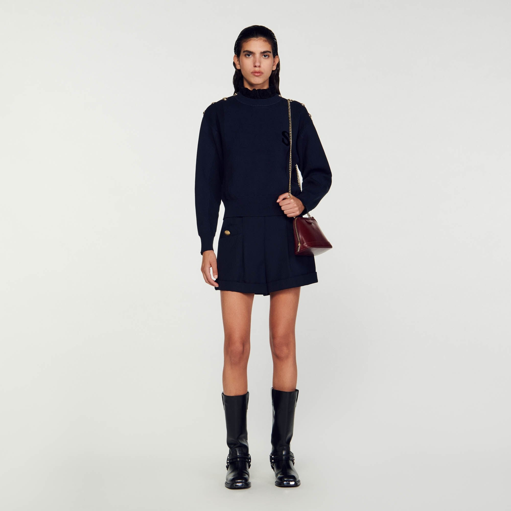 CROPPED TURTLENECK SWEATER - 2