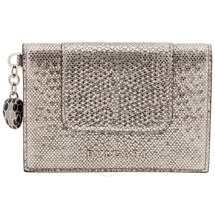 Bvlgari Serpenti Forever Card Holder- Beige - 2