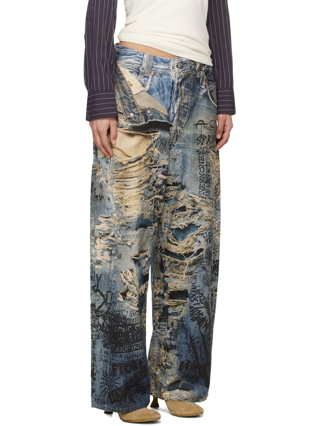 Blue Super Baggy Fit 2023 Jeans - 2