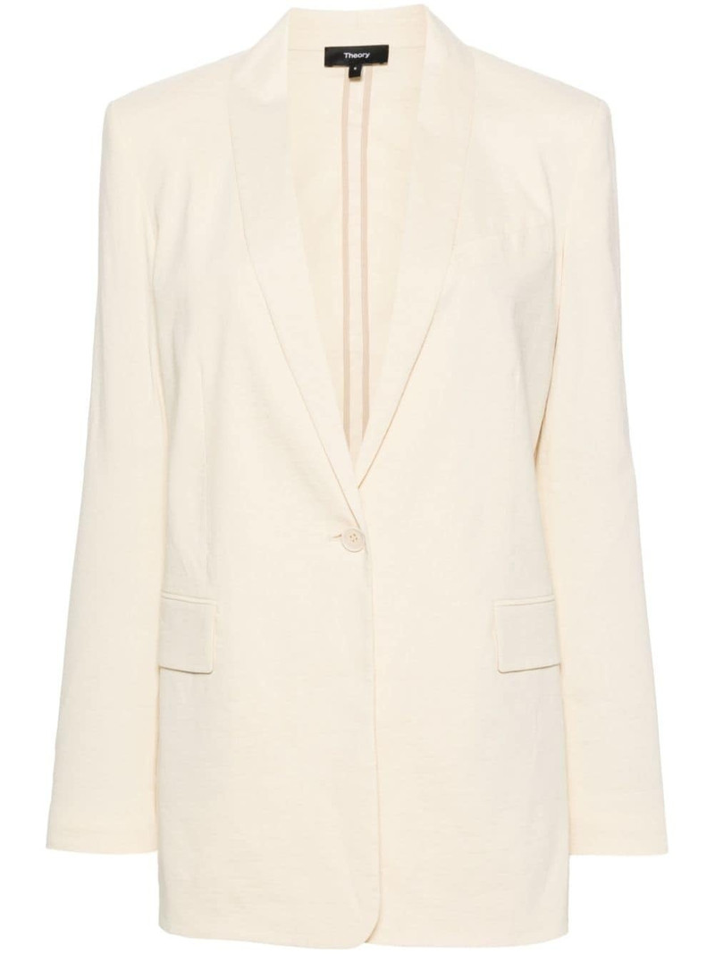 shawl-lapels single-breasted blazer 1