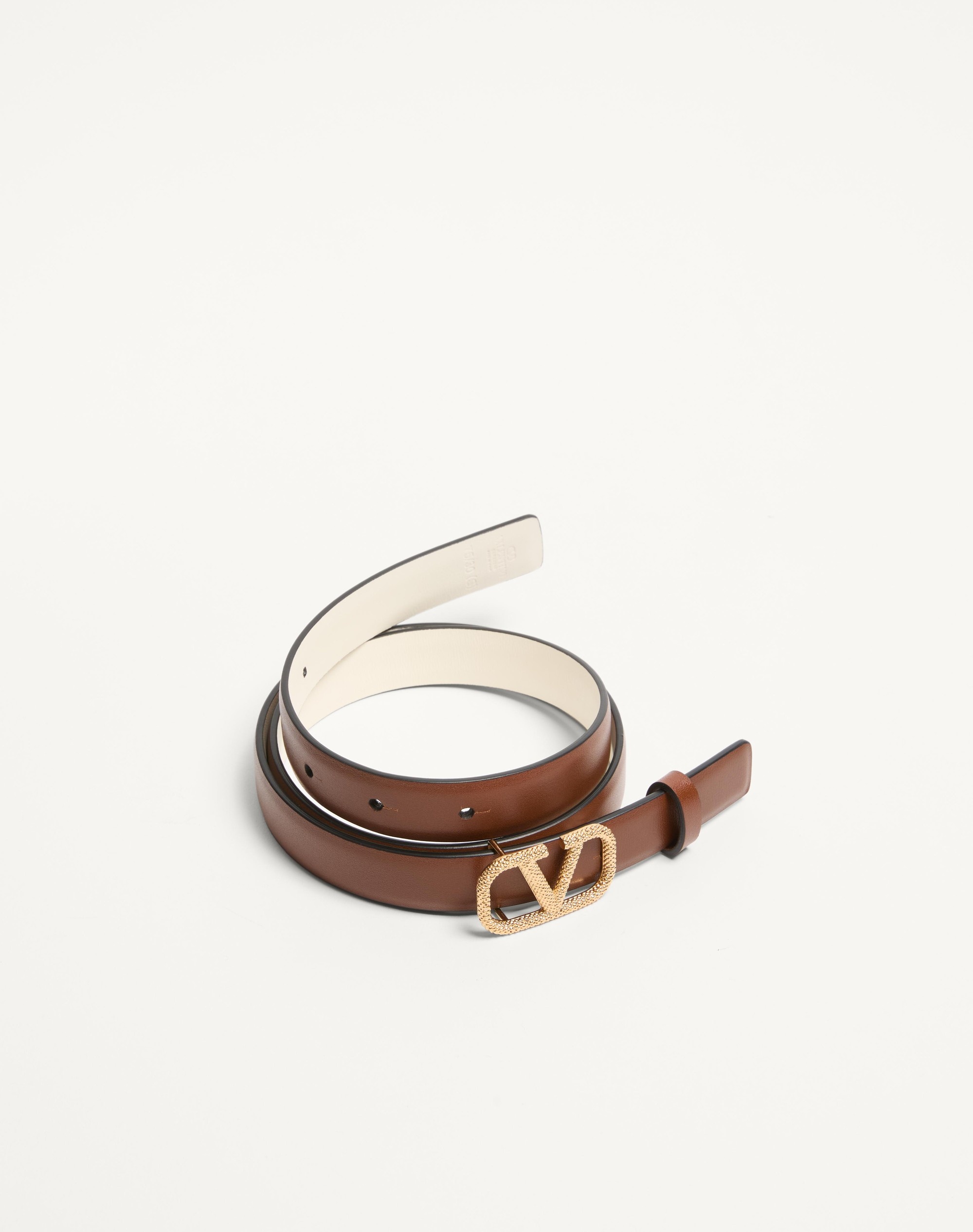 VLOGO SIGNATURE REVERSIBLE BELT IN 20 MM CALFSKIN - 3