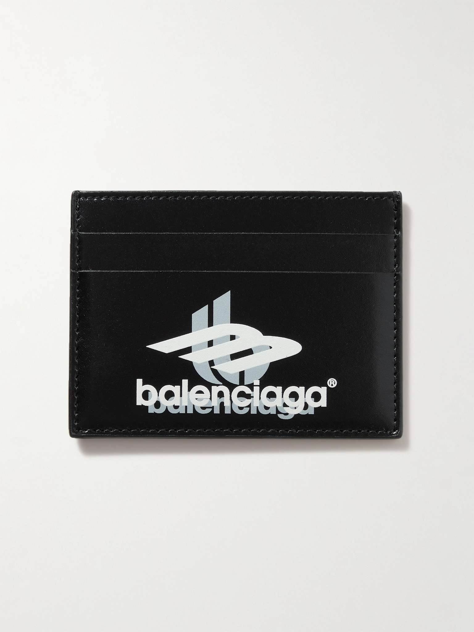 Logo-Print Leather Cardholder - 1