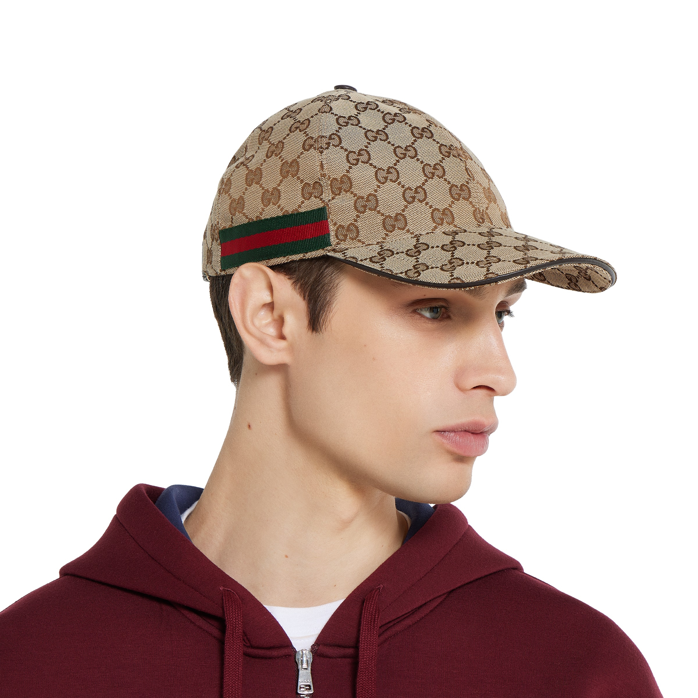 Original GG canvas baseball hat with Web - 3