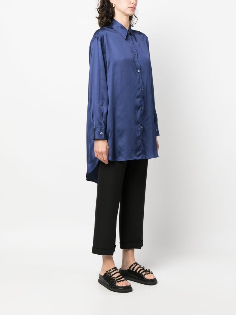 oversized cut-out satin shirt 3