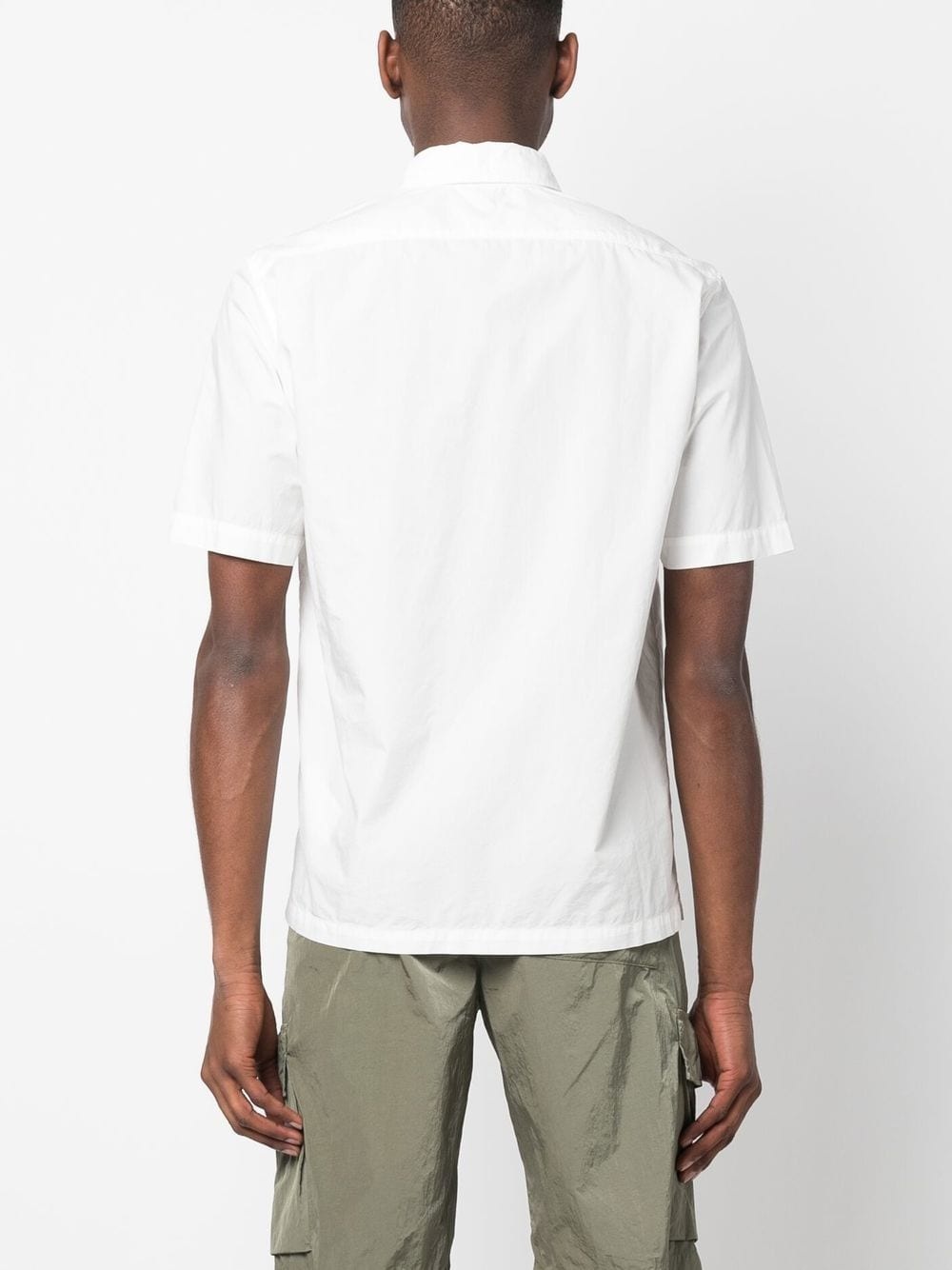 short-sleeve buttoned cotton shirt - 4