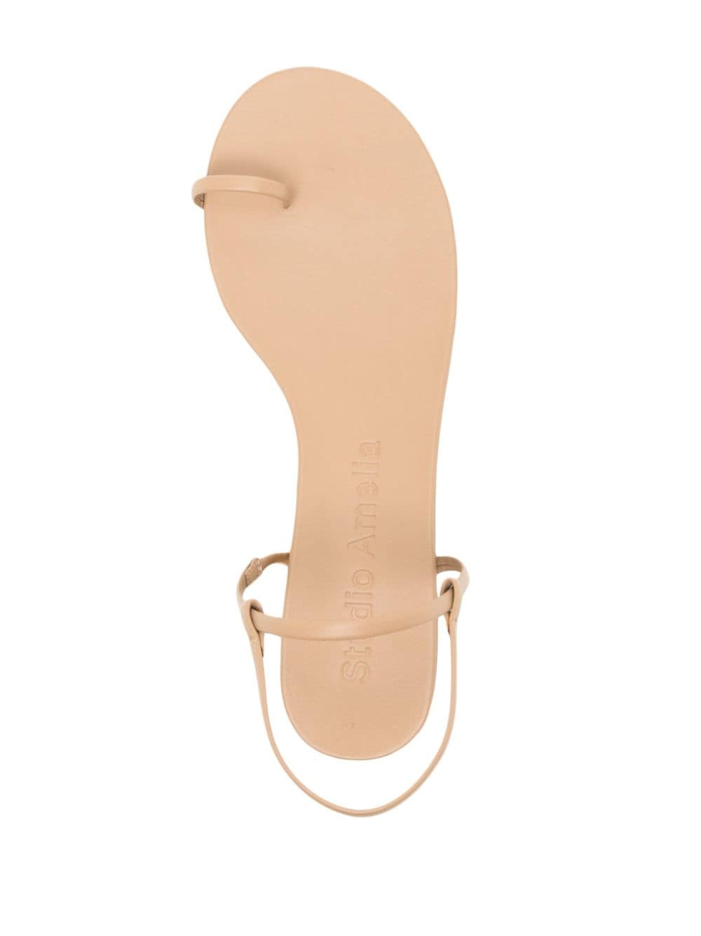 Edith flat leather sandals - 4