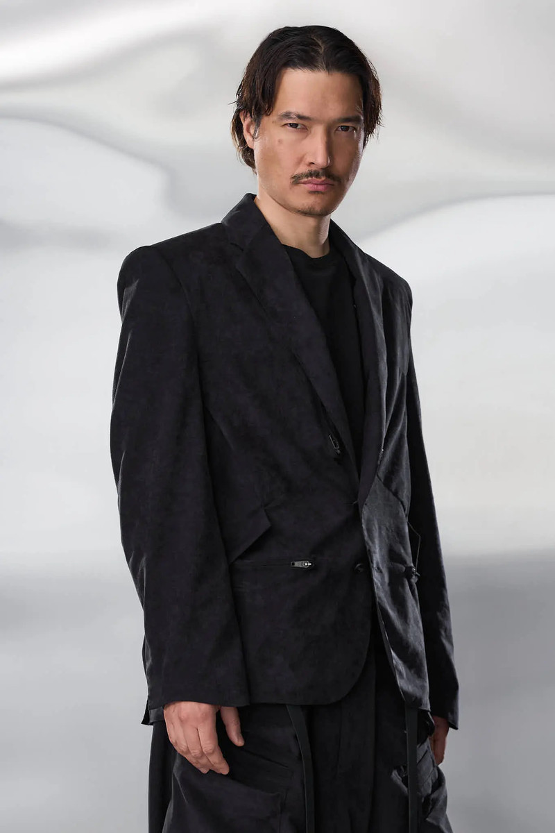 J130-TO Scrim Laced Ultra-Microfiber Blazer 5