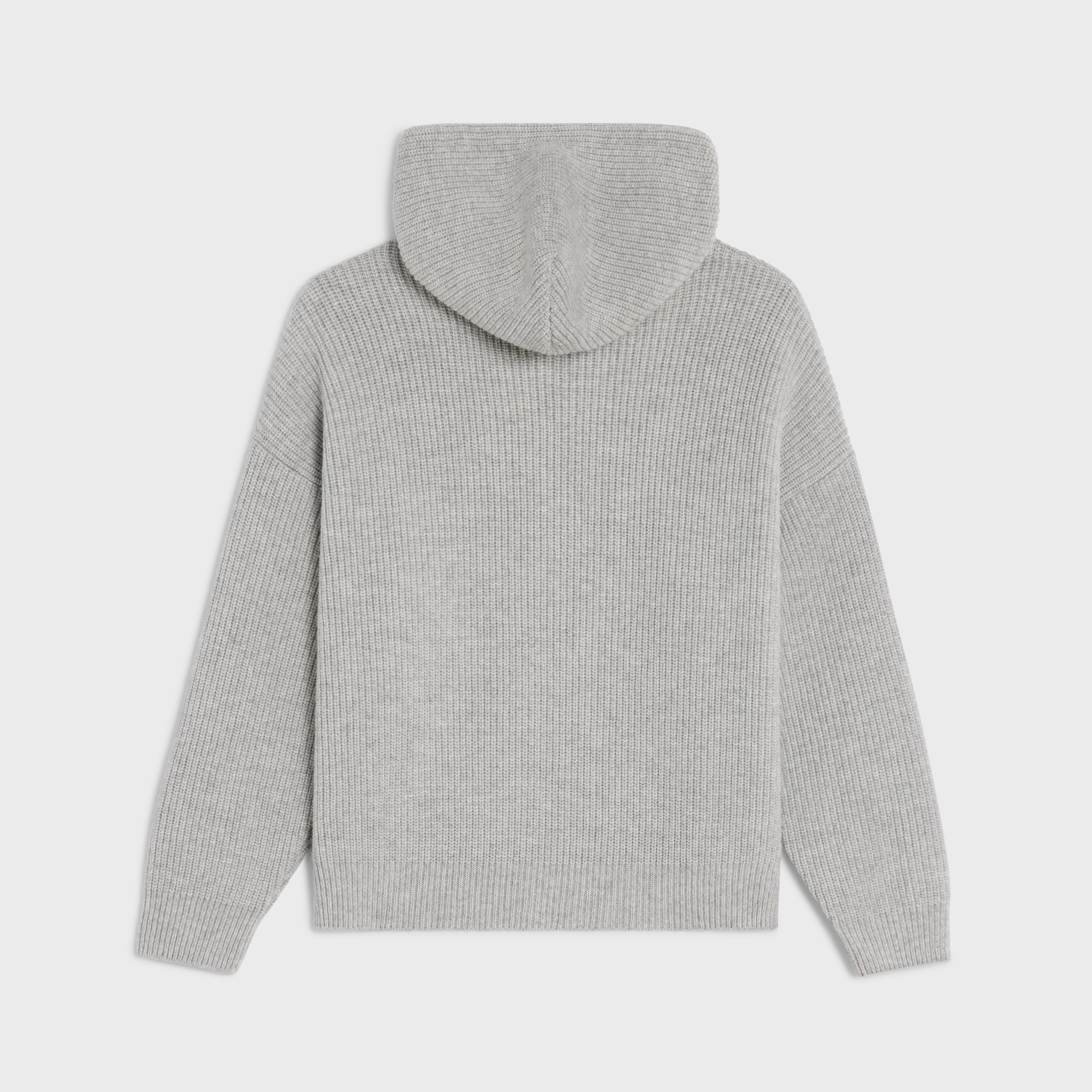 Celine hooded sweater in ribbed wool - 2
