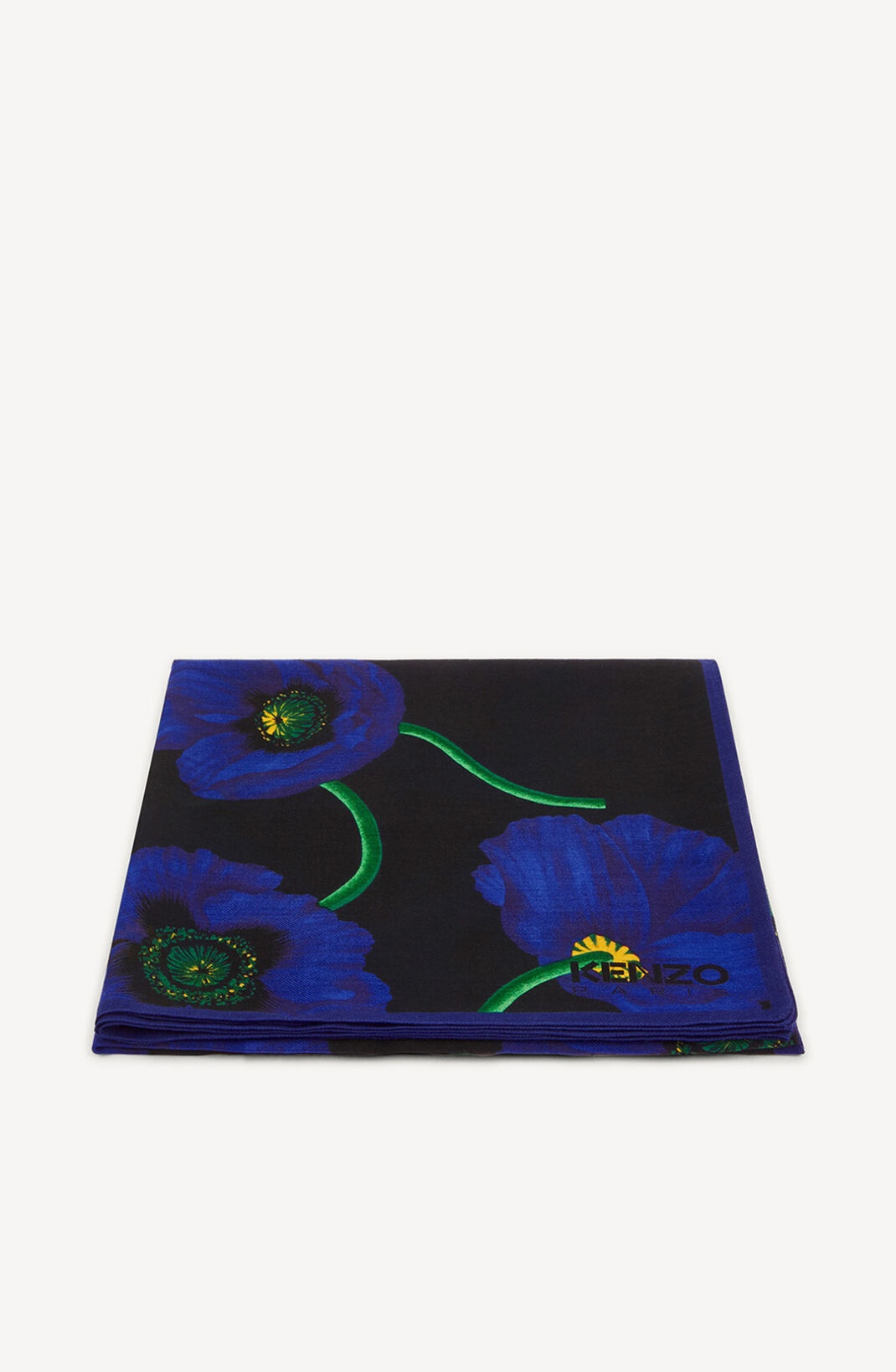 'KENZO Poppy' large wool square - 2