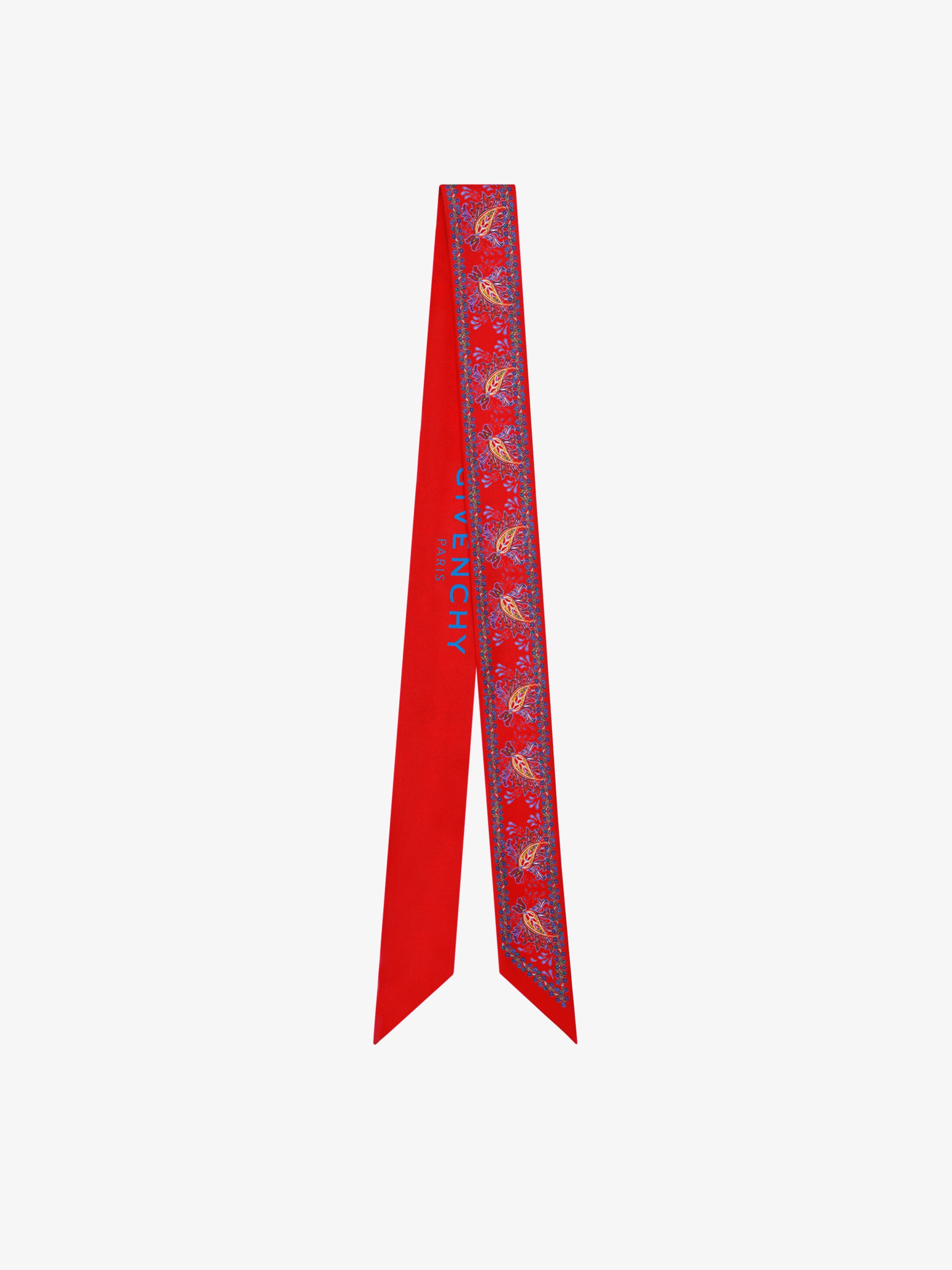 GIVENCHY headband in floral printed silk - 1