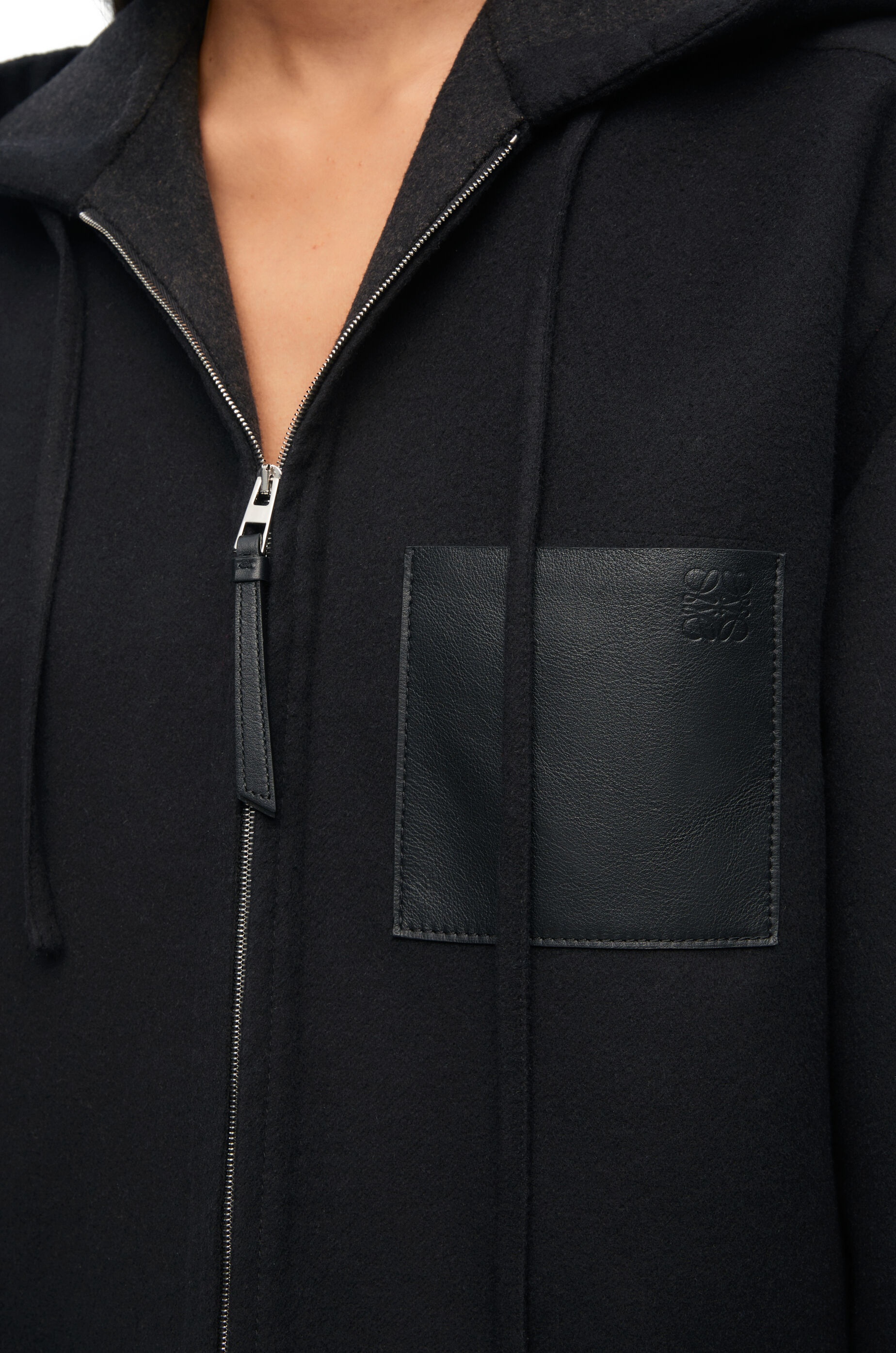 Hooded jacket in wool - 5