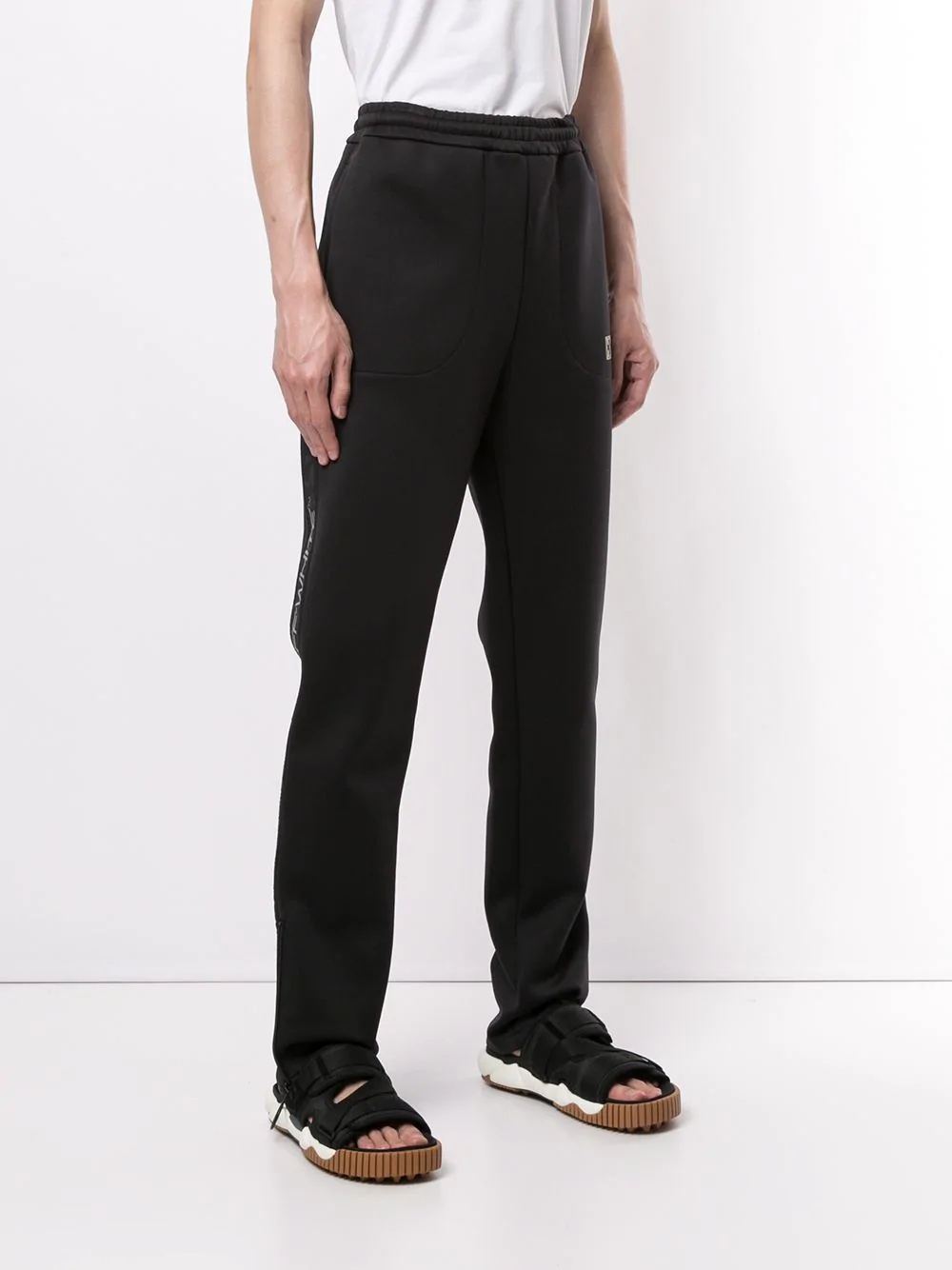 side logo track pants - 3