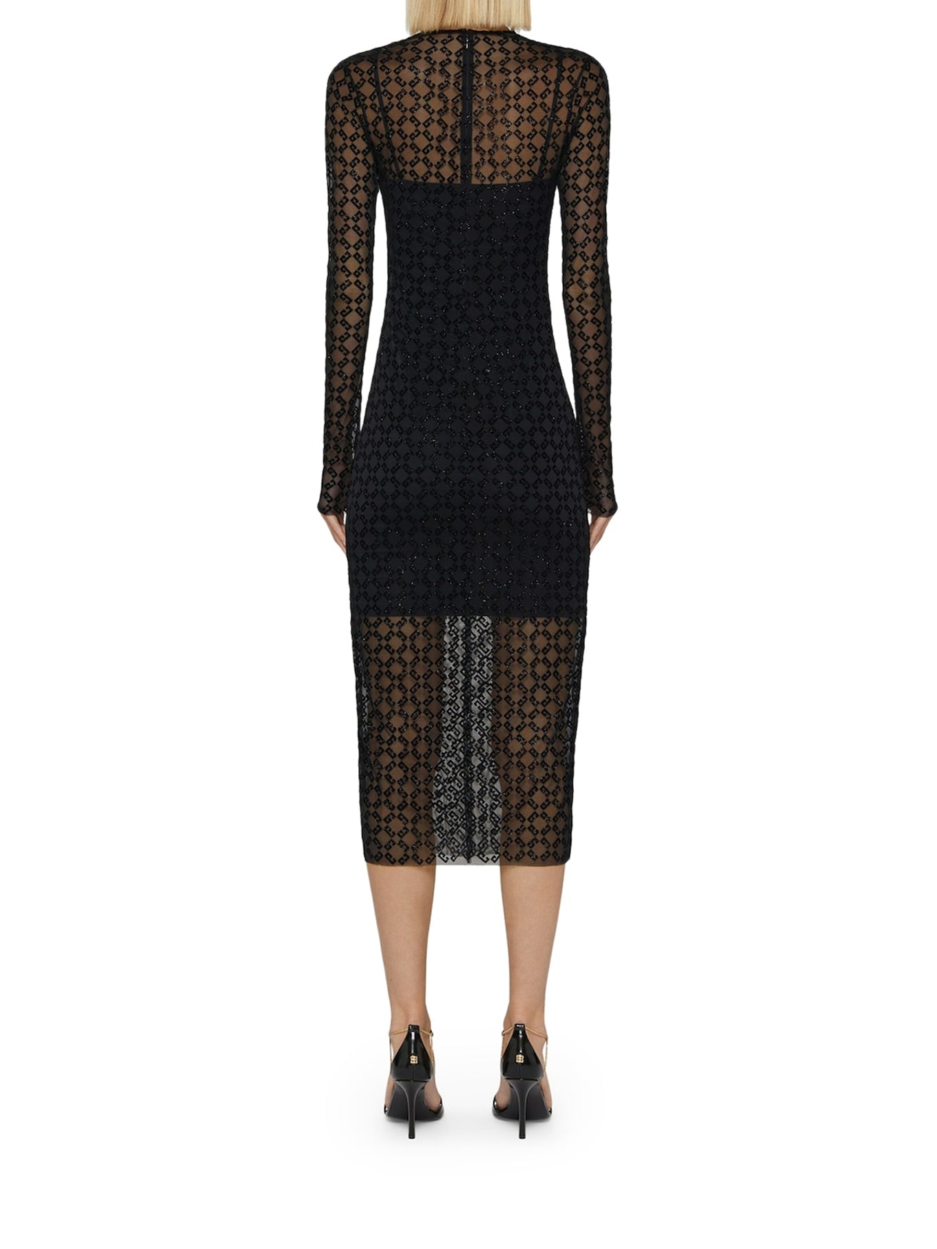 ワンピース GIVENCHY TULLE MONOGRAM DRESS Givenchy MONOGRAM 72 SHINY TULLE DRESS | suitnegozi | REVERSIBLE