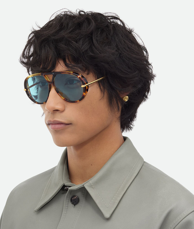 Bottega Veneta Drop Aviator Sunglasses outlook