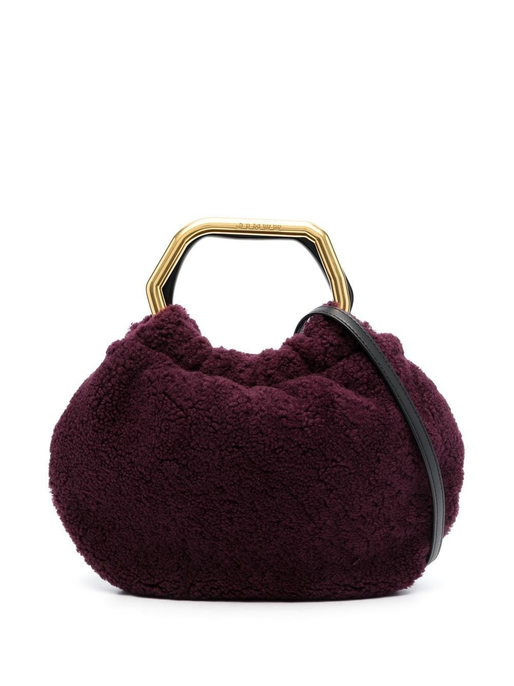 lamb fur clutch-bag - 1