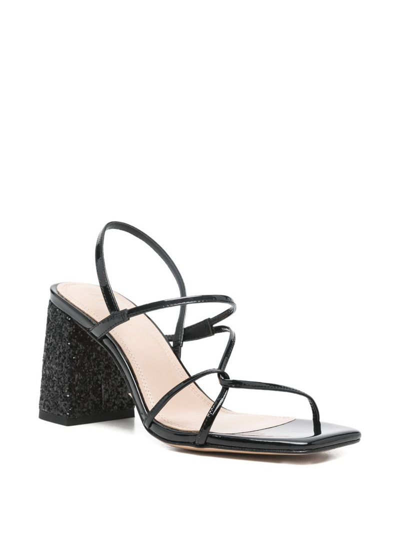 Sandro glitter block-heeled sandals outlook