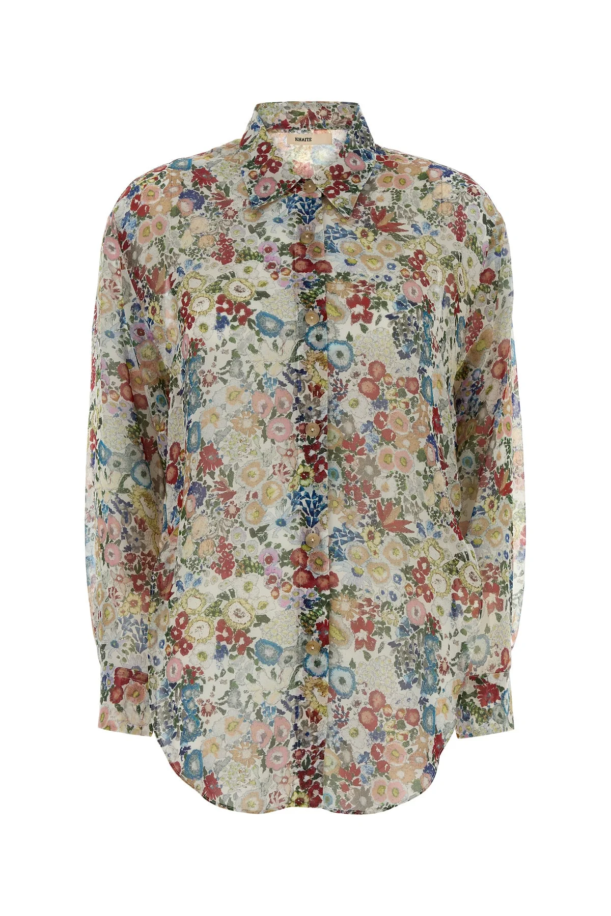 Printed silk shirt - 1