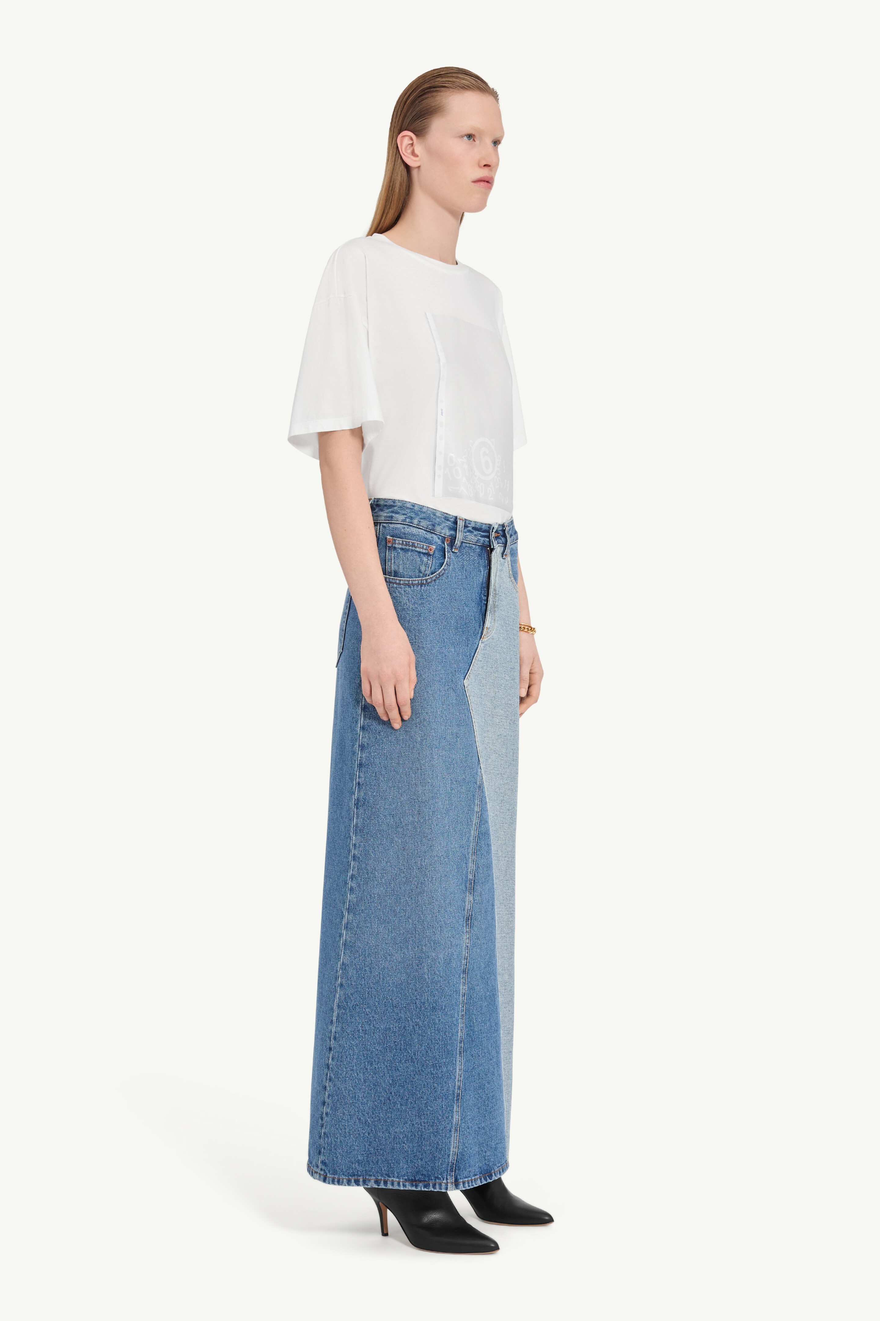 Denim maxi skirt - 3