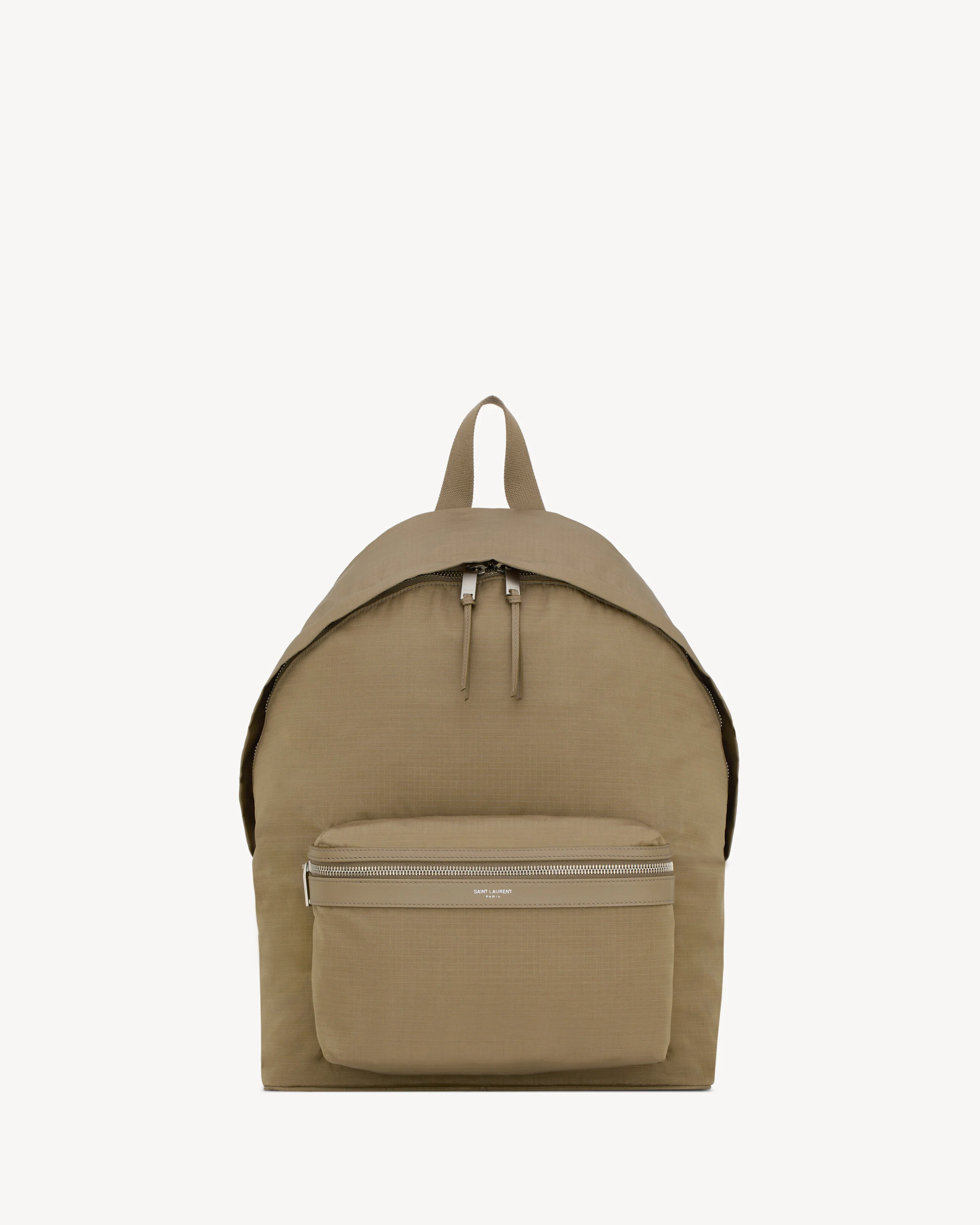 CITY BACKPACK IN NYLON RIPSTOP AND LEATHER - 1