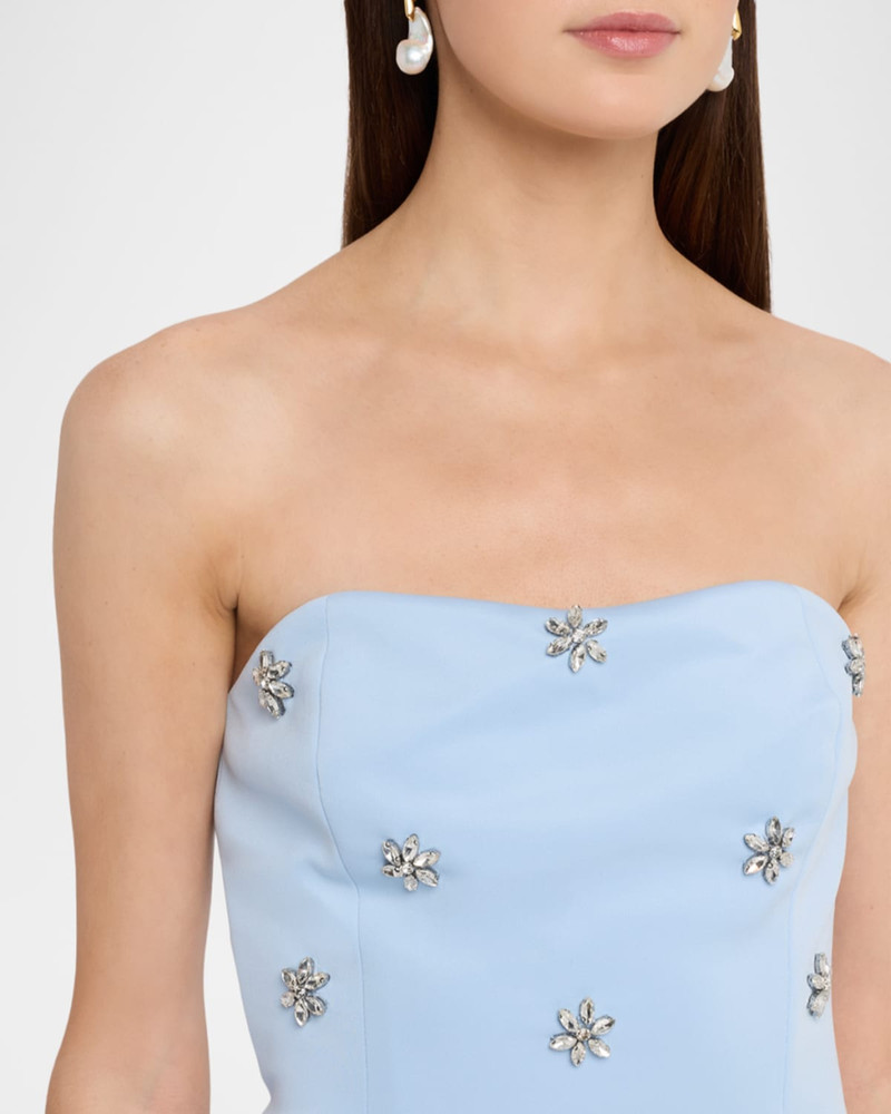 Pixie Strapless Crystal-Embellished Mini Dress 5