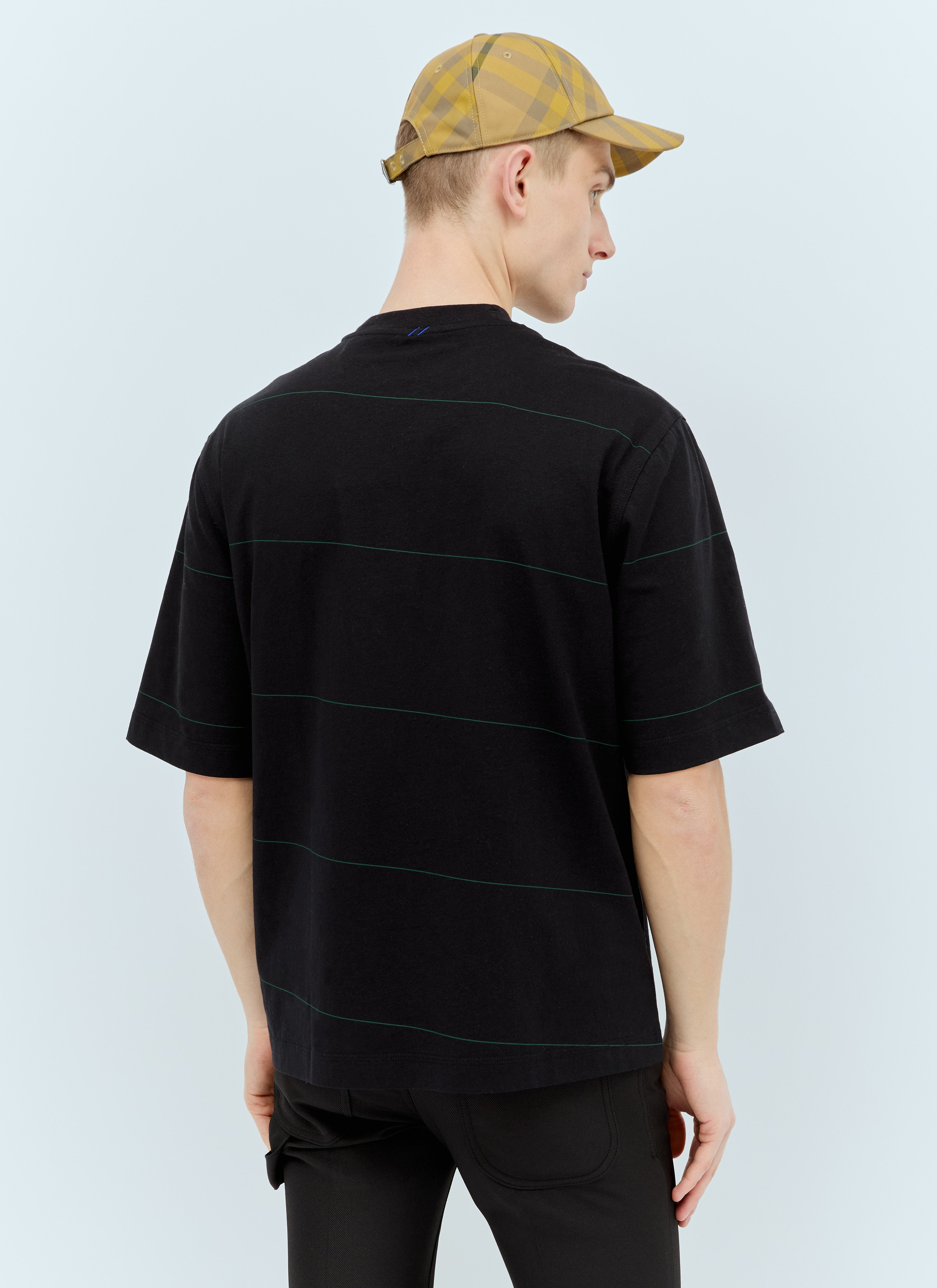 Burberry Men Striped Cotton T-Shirt - 4