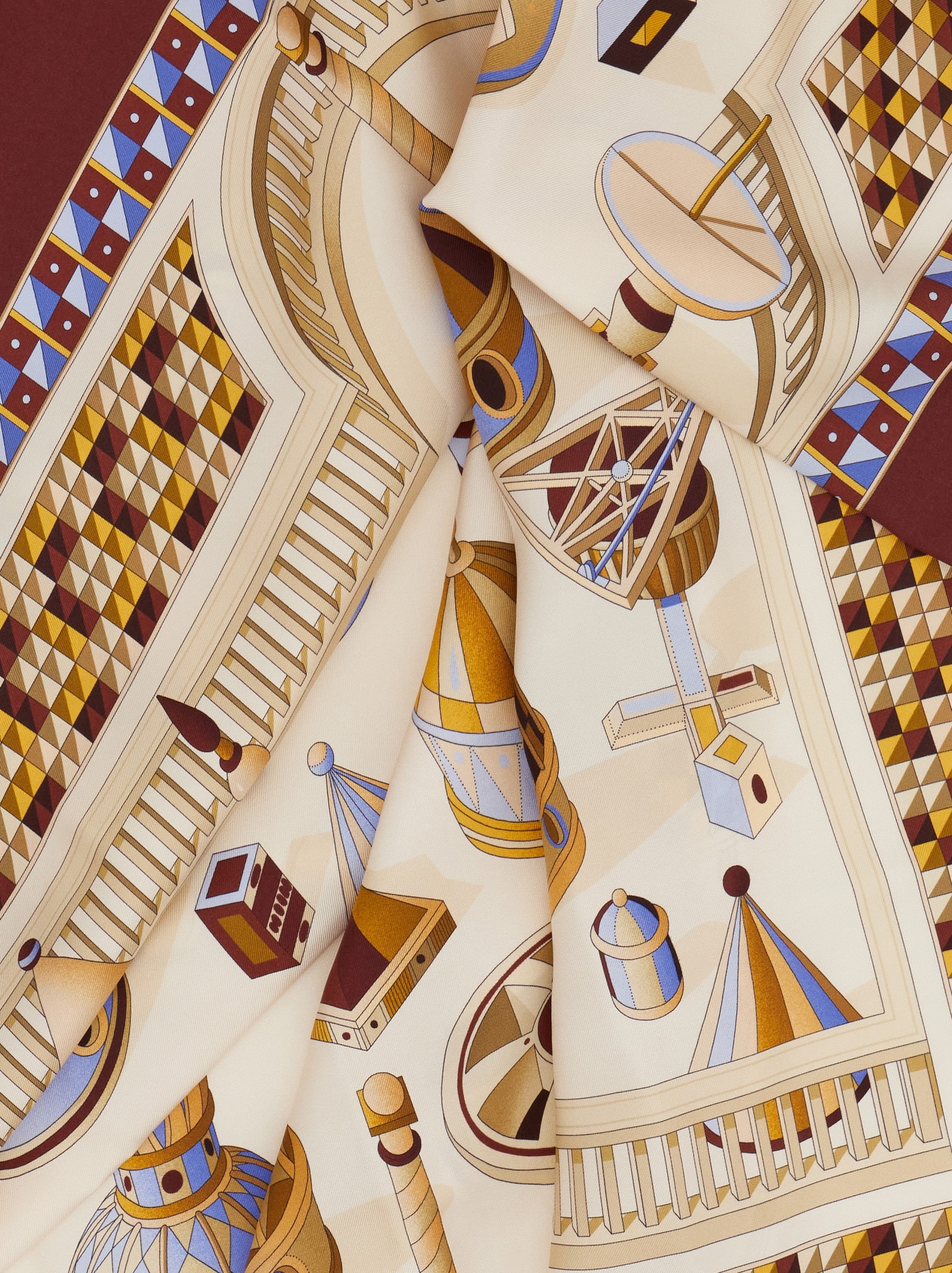 Nadir print silk scarf - 4