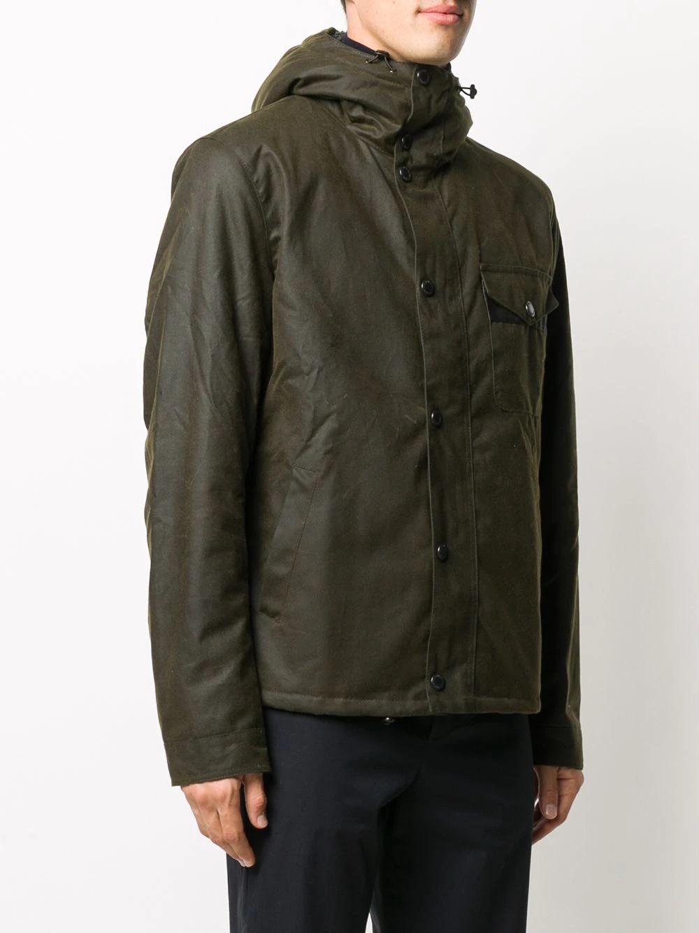 green lightweight rain jacket - 3