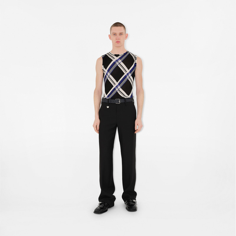 Burberry Leather B Buckle Belt outlook