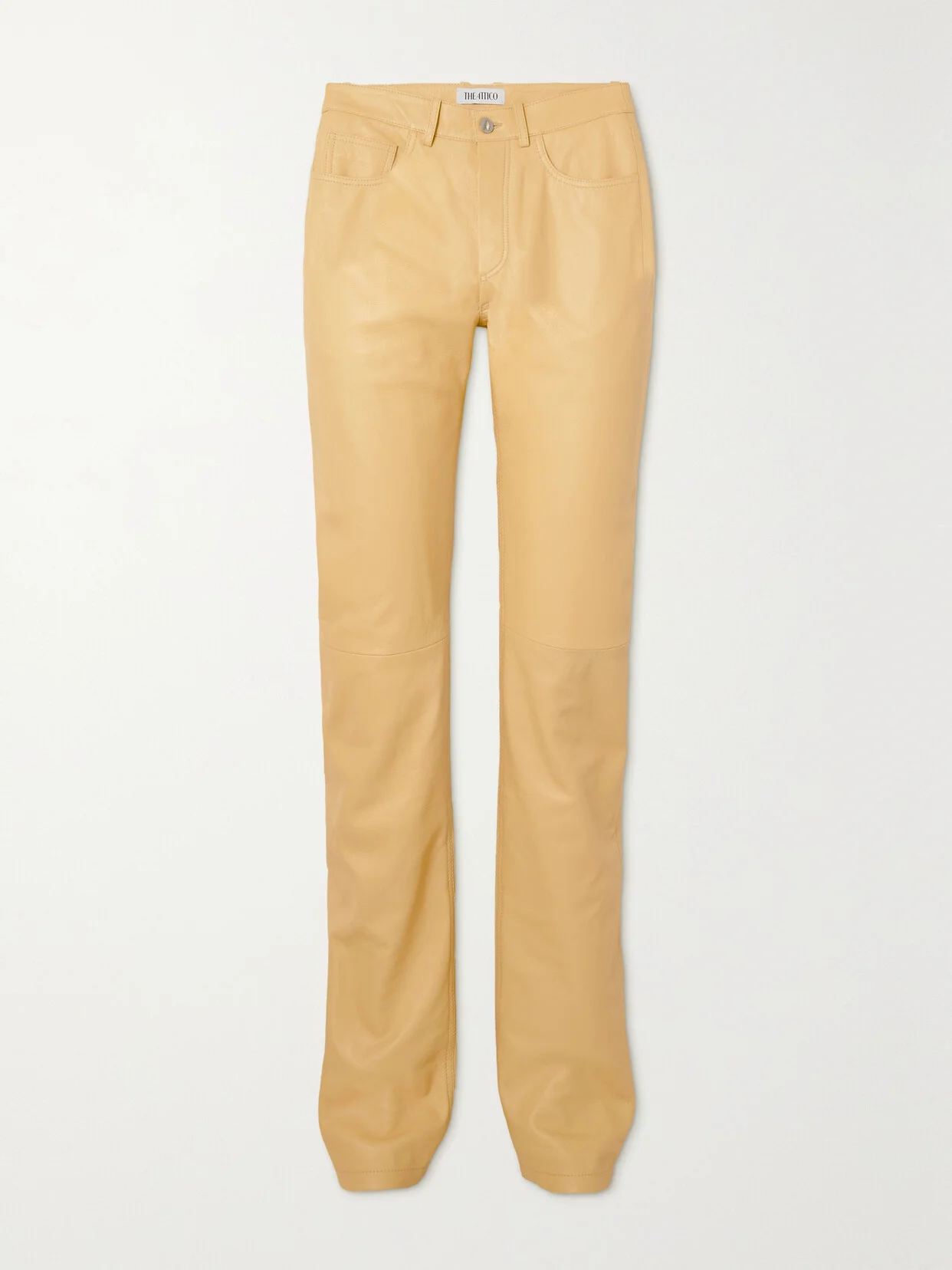 Leather Straight-leg Pants - 1