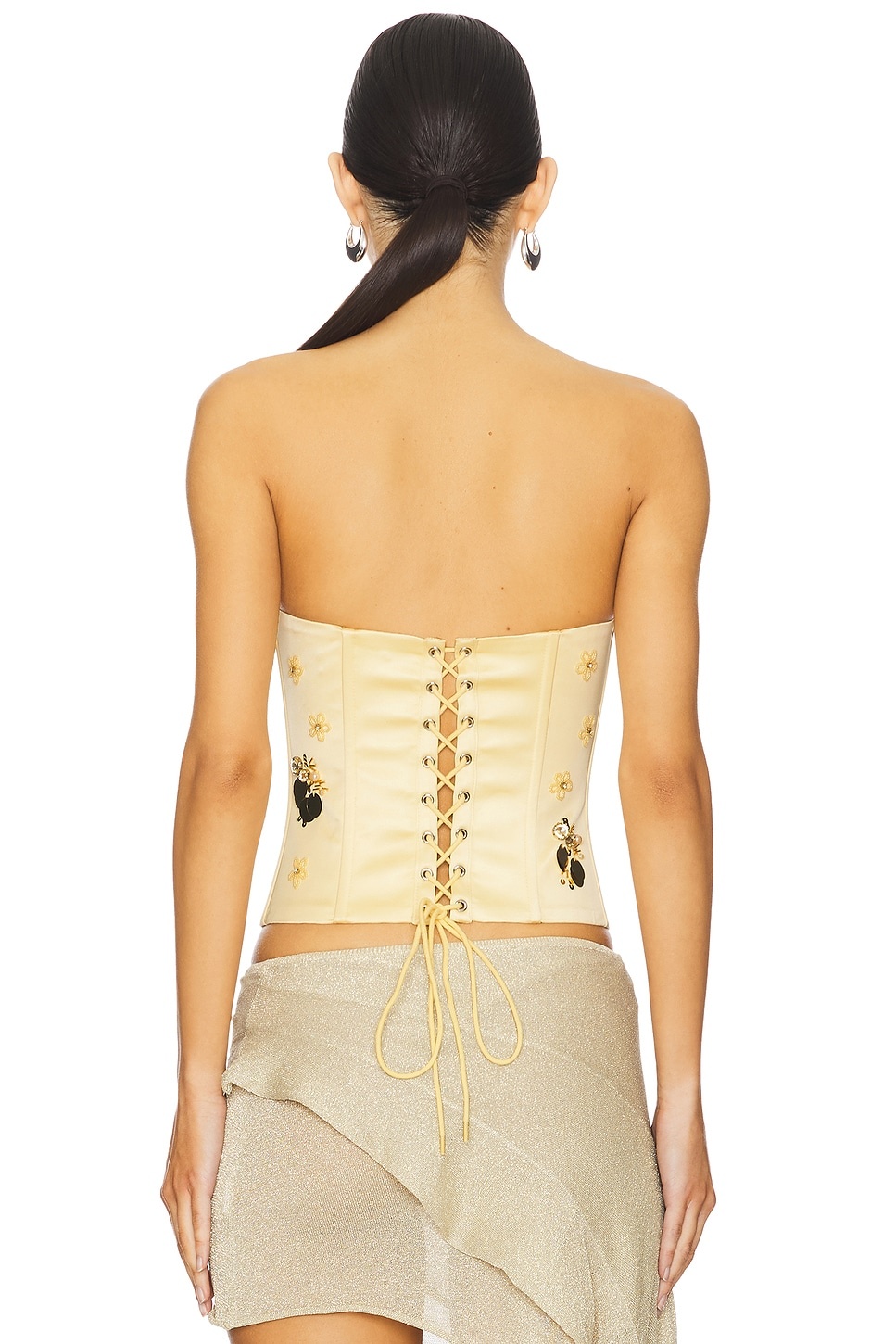 Embellished Satin Corset - 3
