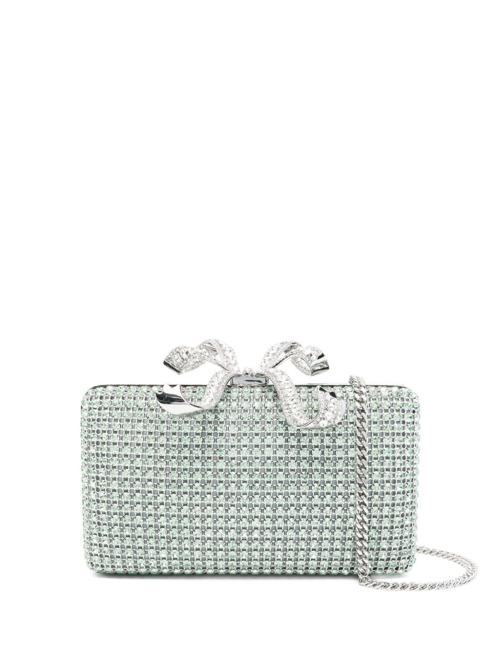 crystal-embellished clutch bag - 1