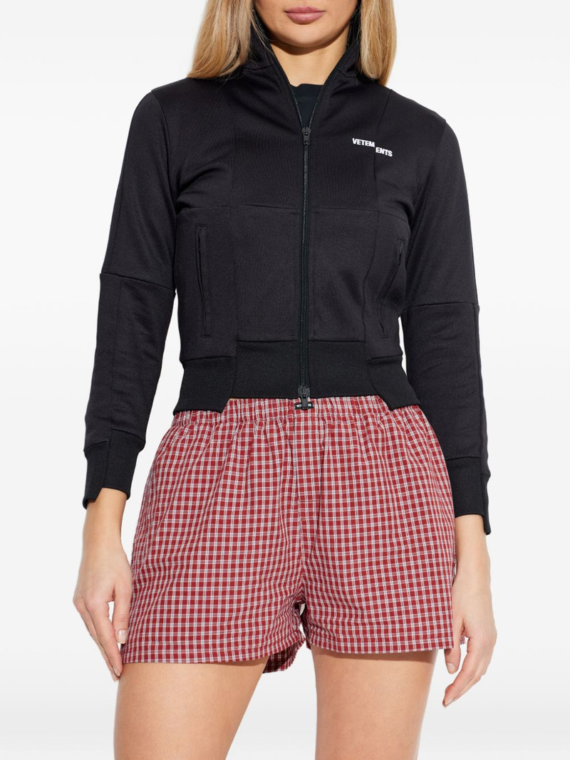 logo-detail zip-fastening sweatshirt 3
