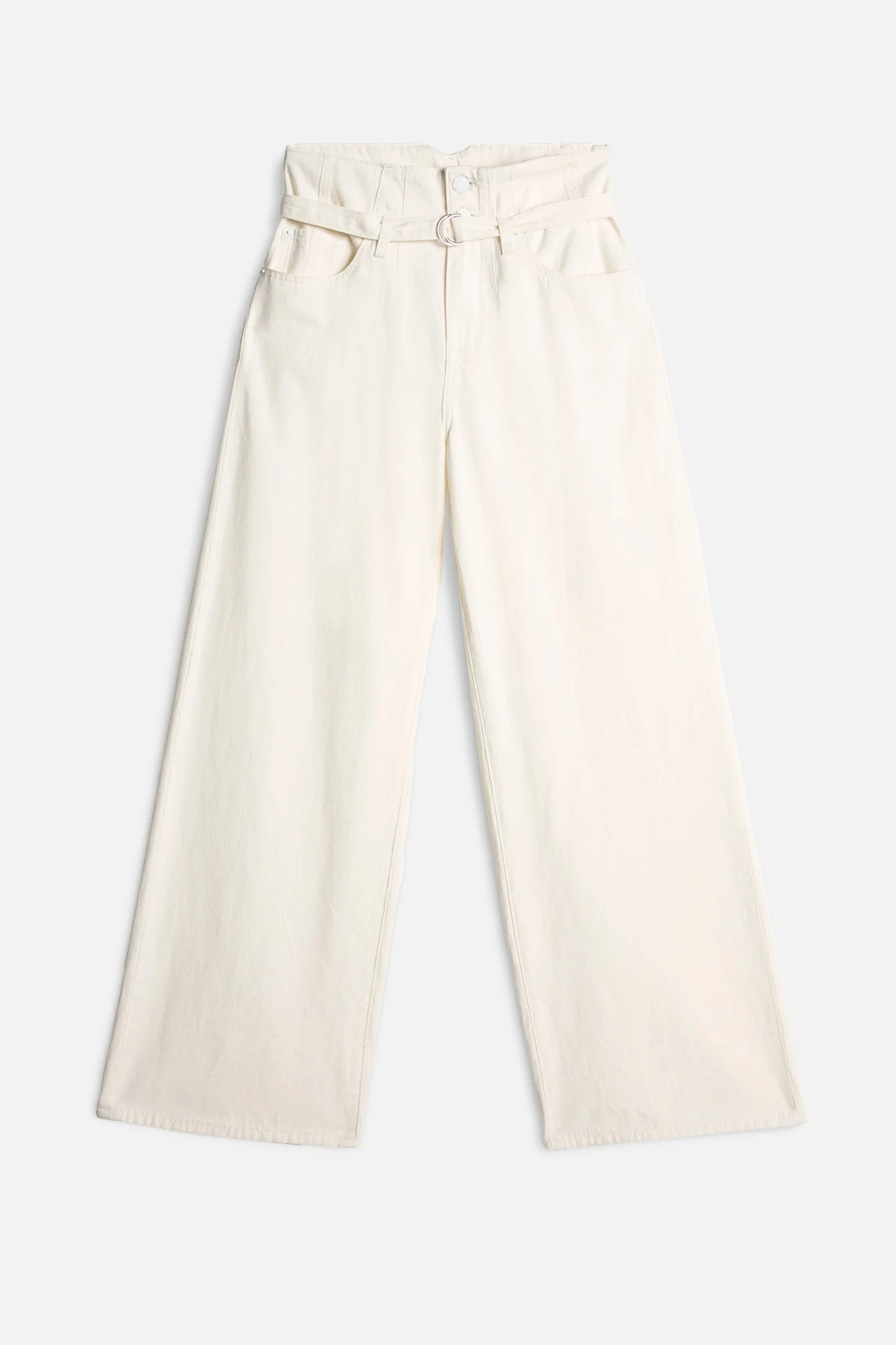 BELTED WIDE LEG Denim Linen - 1