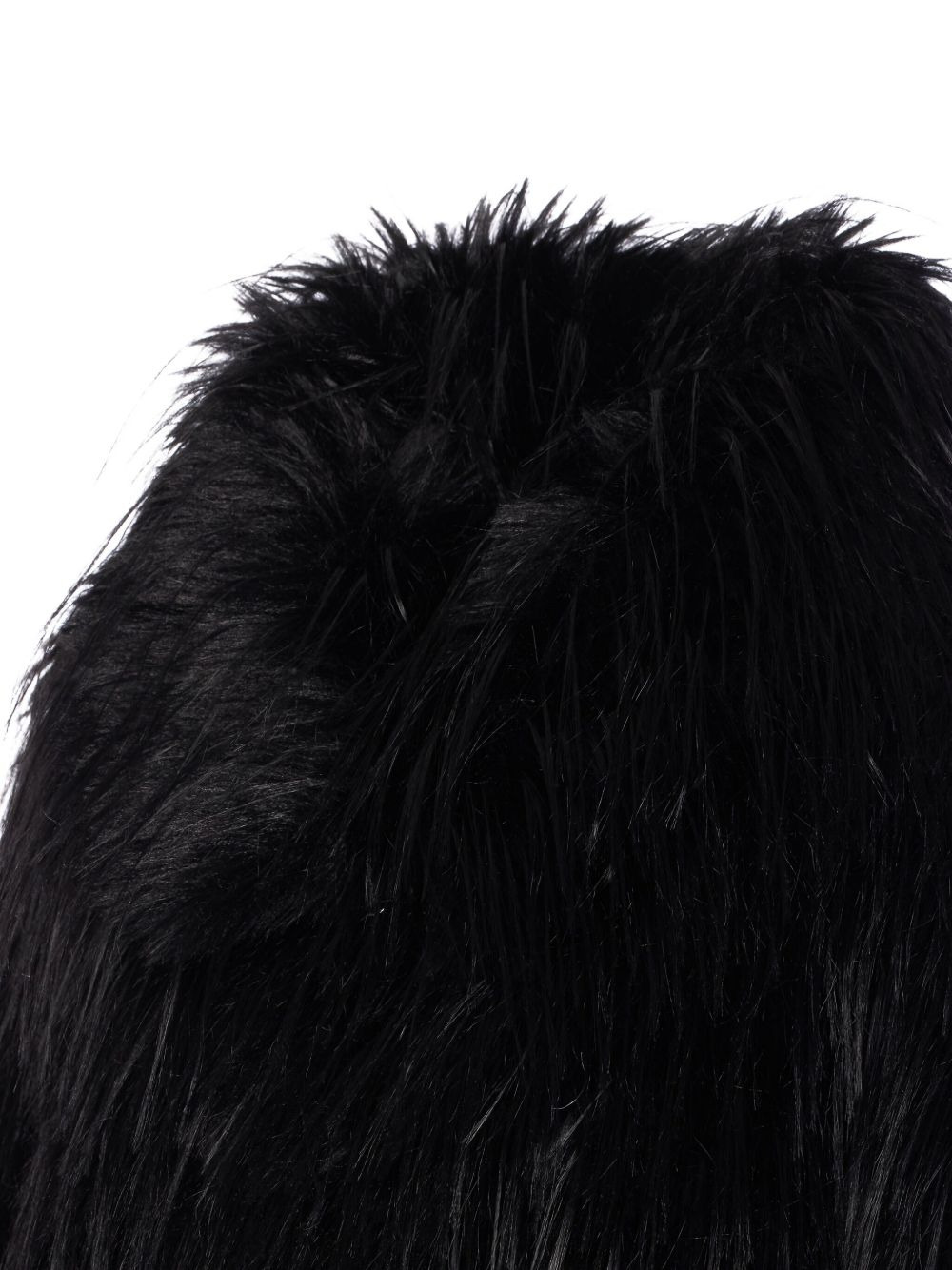high-neck faux-fur jacket - 4