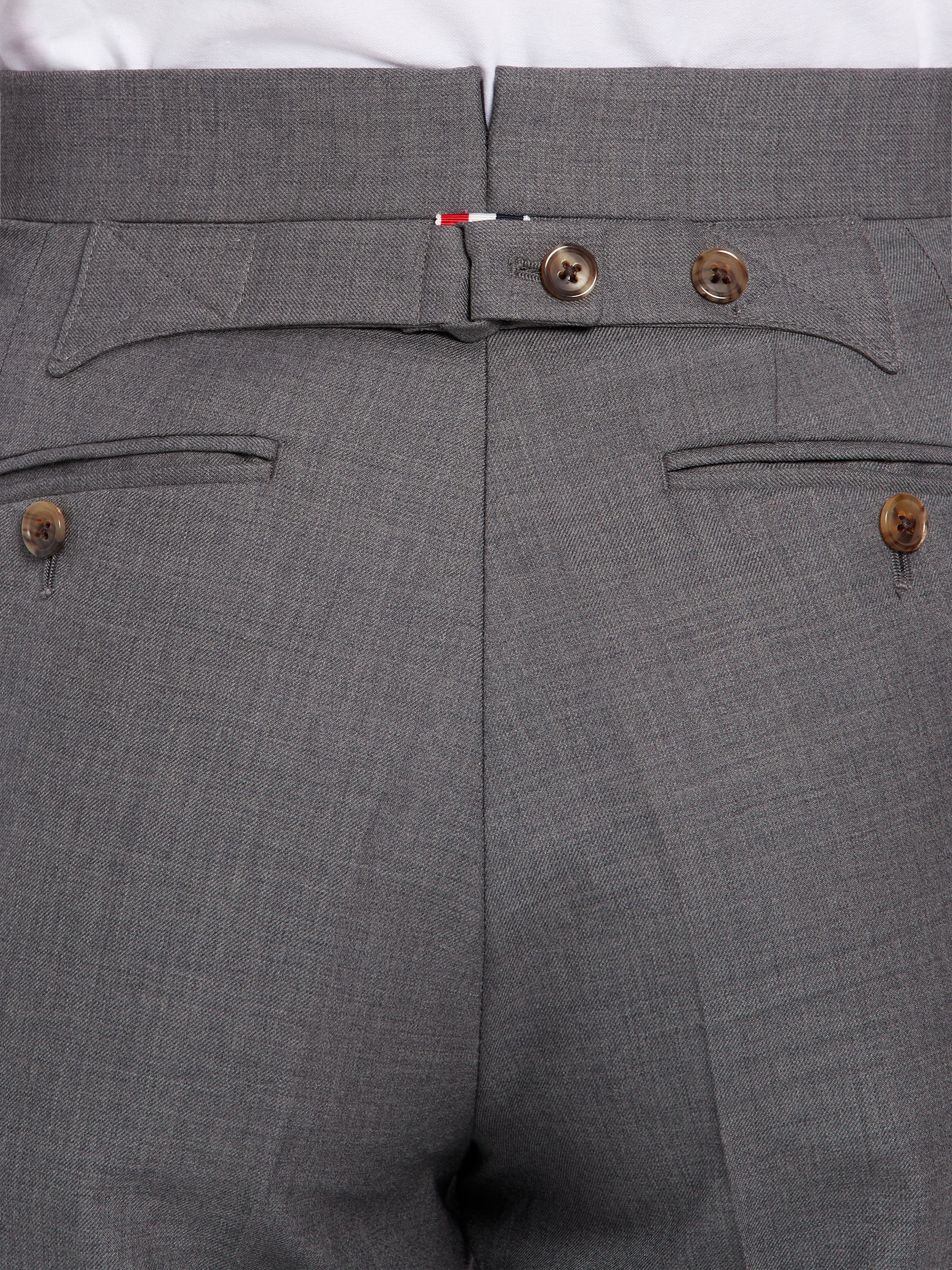 Medium Grey Super 120s Wool Twill Classic Suit - 5