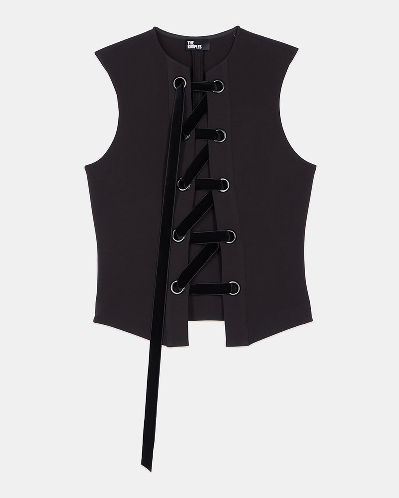 BLACK TOP WITH LACING 1