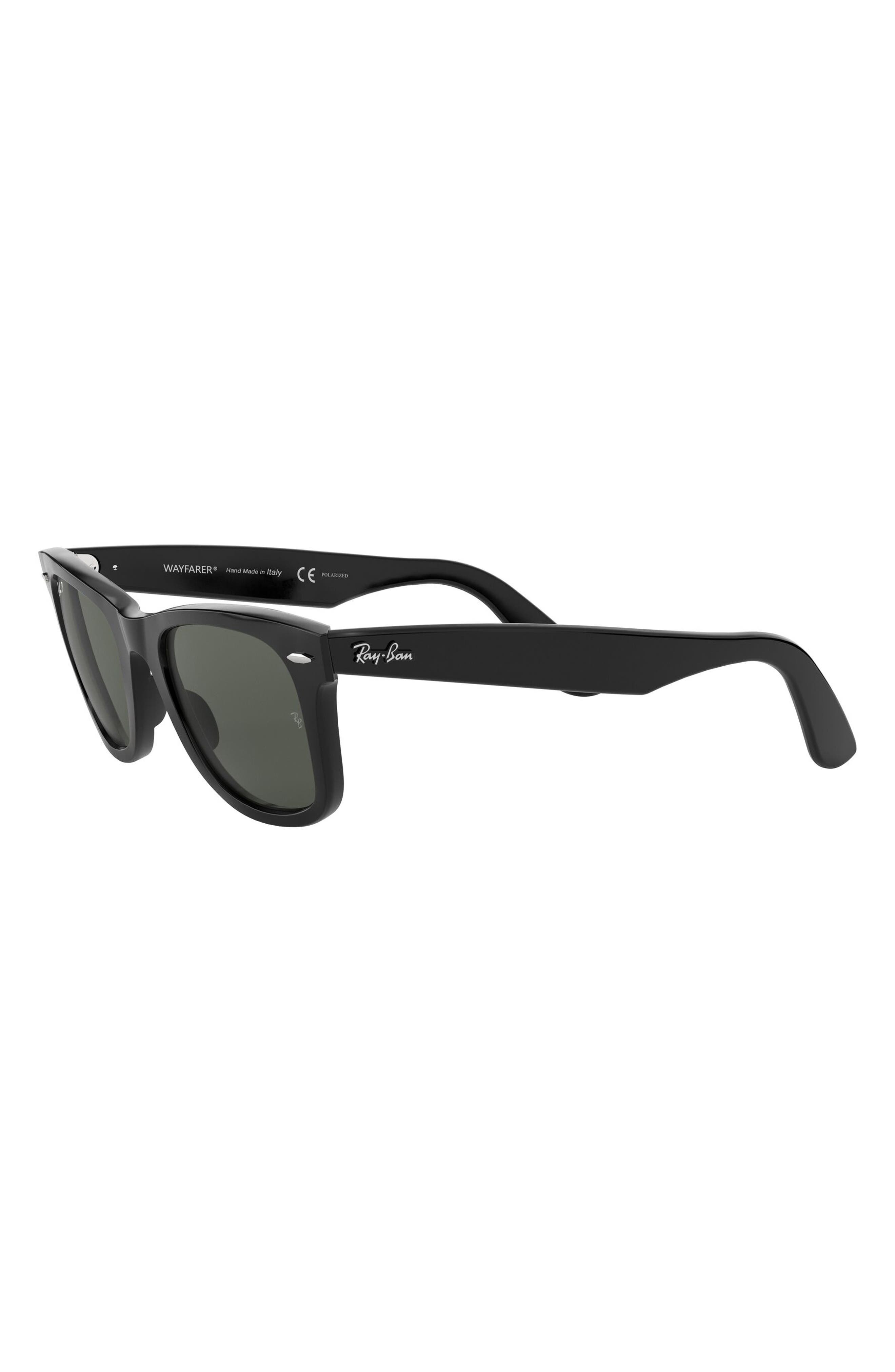 Ray-Ban 50mm Classic Wayfarer Polarized Sunglasses in Black Polarized at Nordstrom - 3