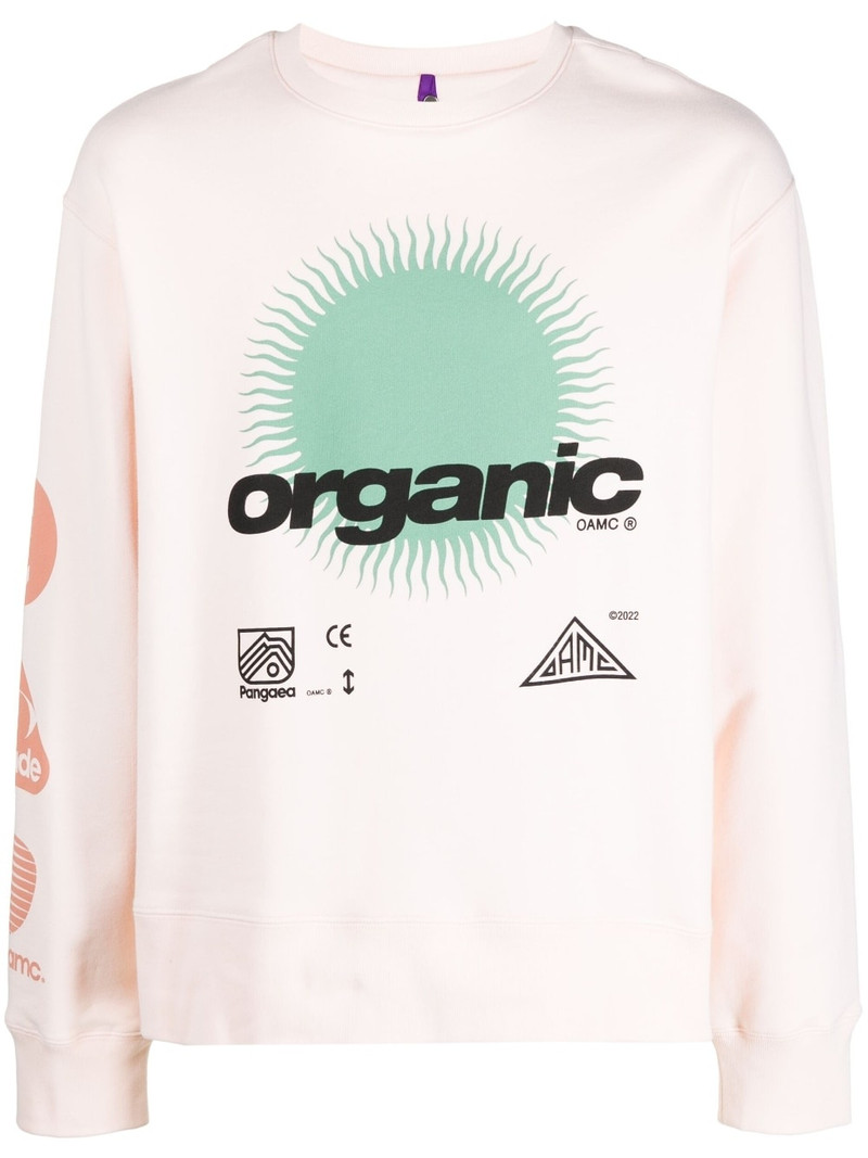 graphic-print cotton sweatshirt 1