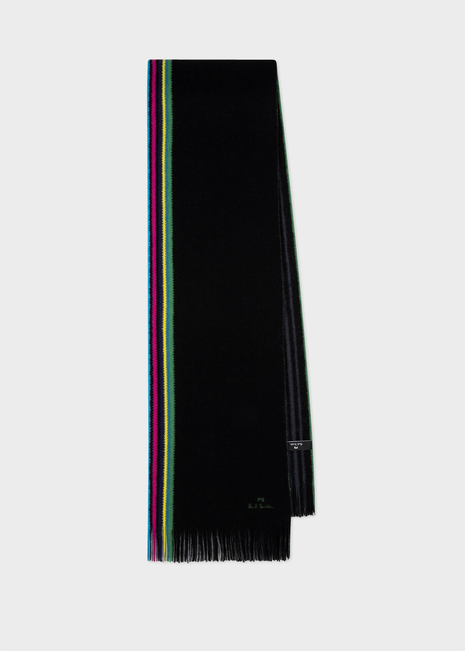 Merino Wool 'Sports Stripe' Scarf - 1