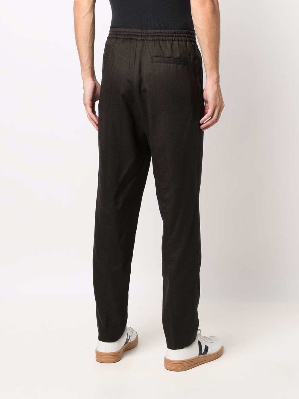 elasticated tapered trousers - 4