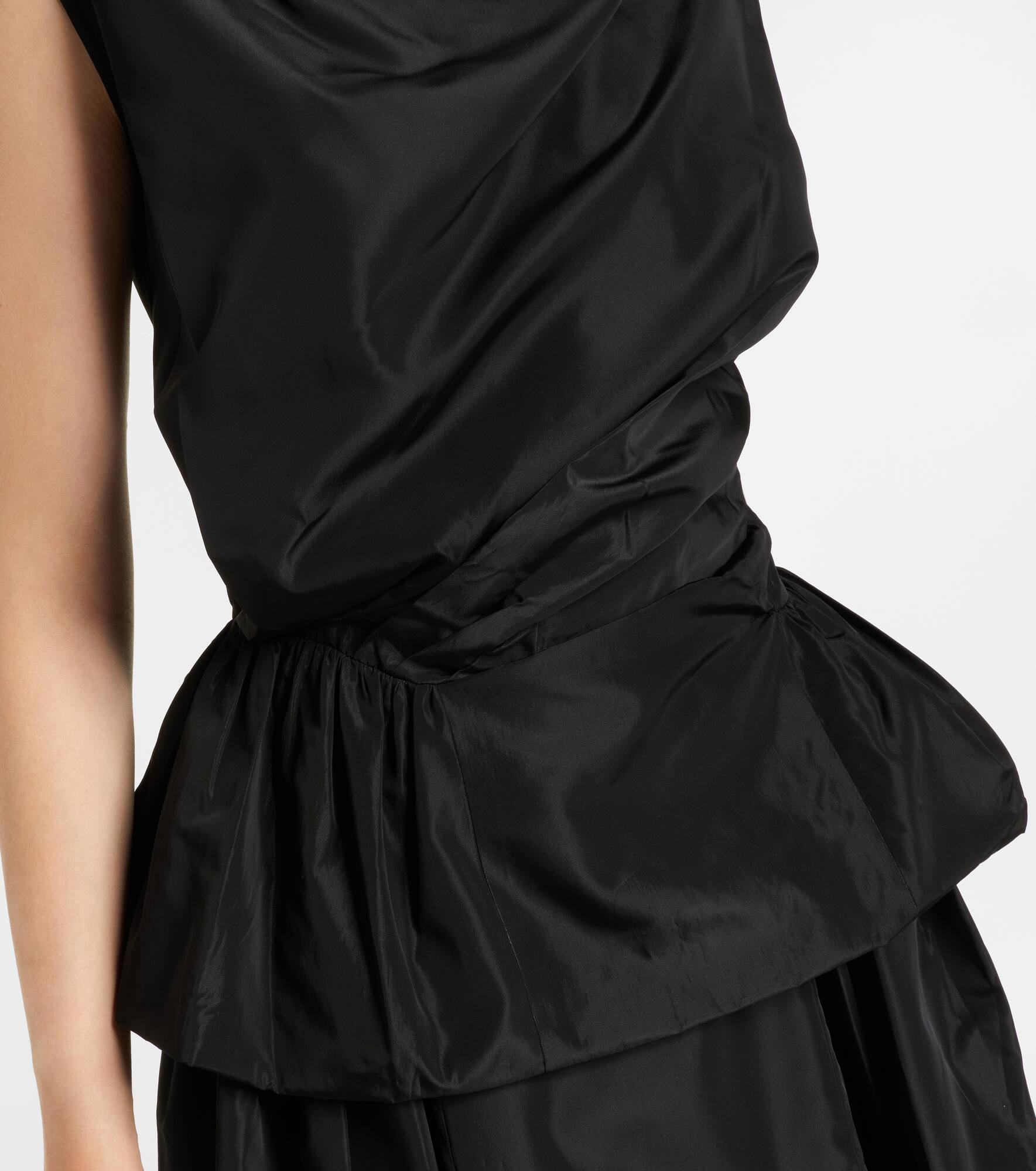 Draped taffeta top - 5